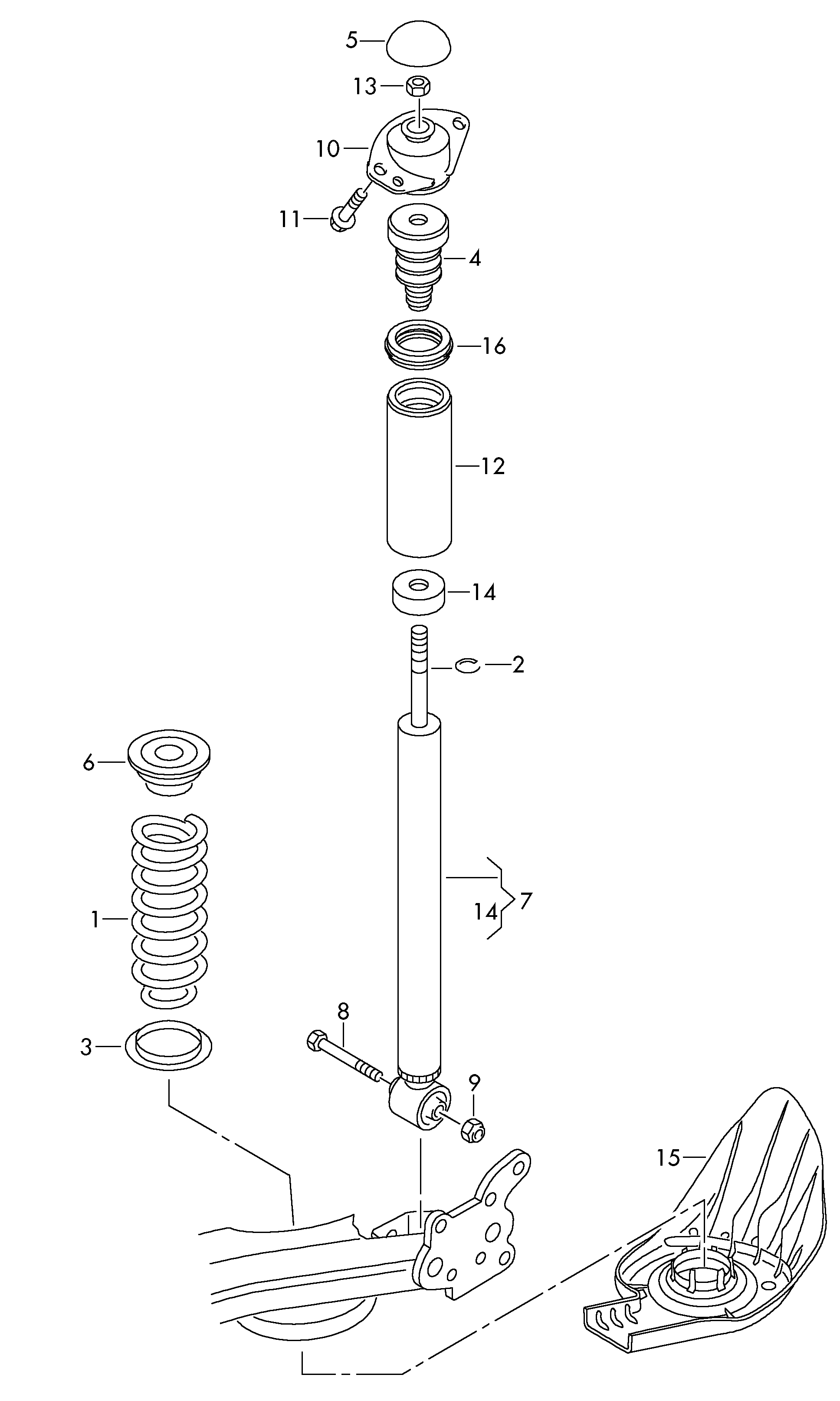 VAG 6R0511115J - Arc spiral allinparts.ro