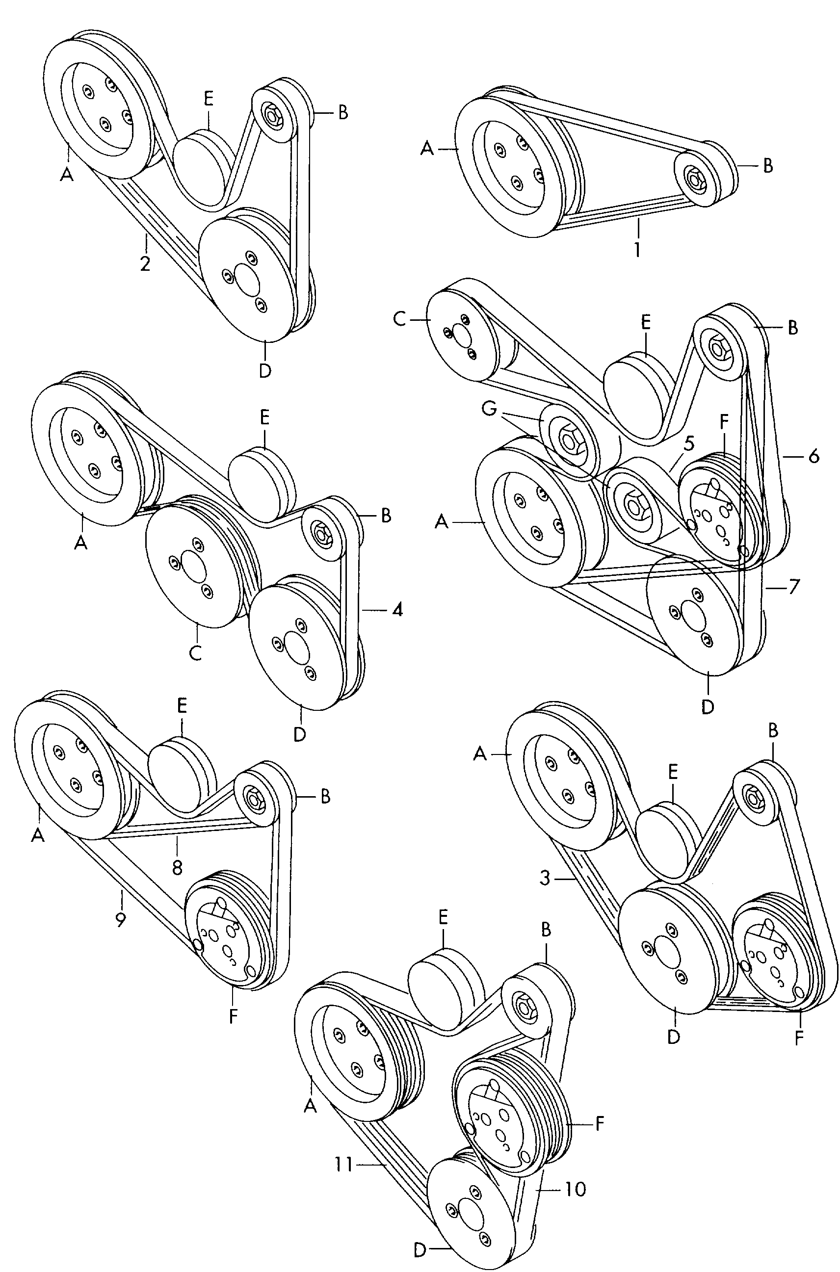 VAG 03F 260 849 A - Curea transmisie cu caneluri allinparts.ro