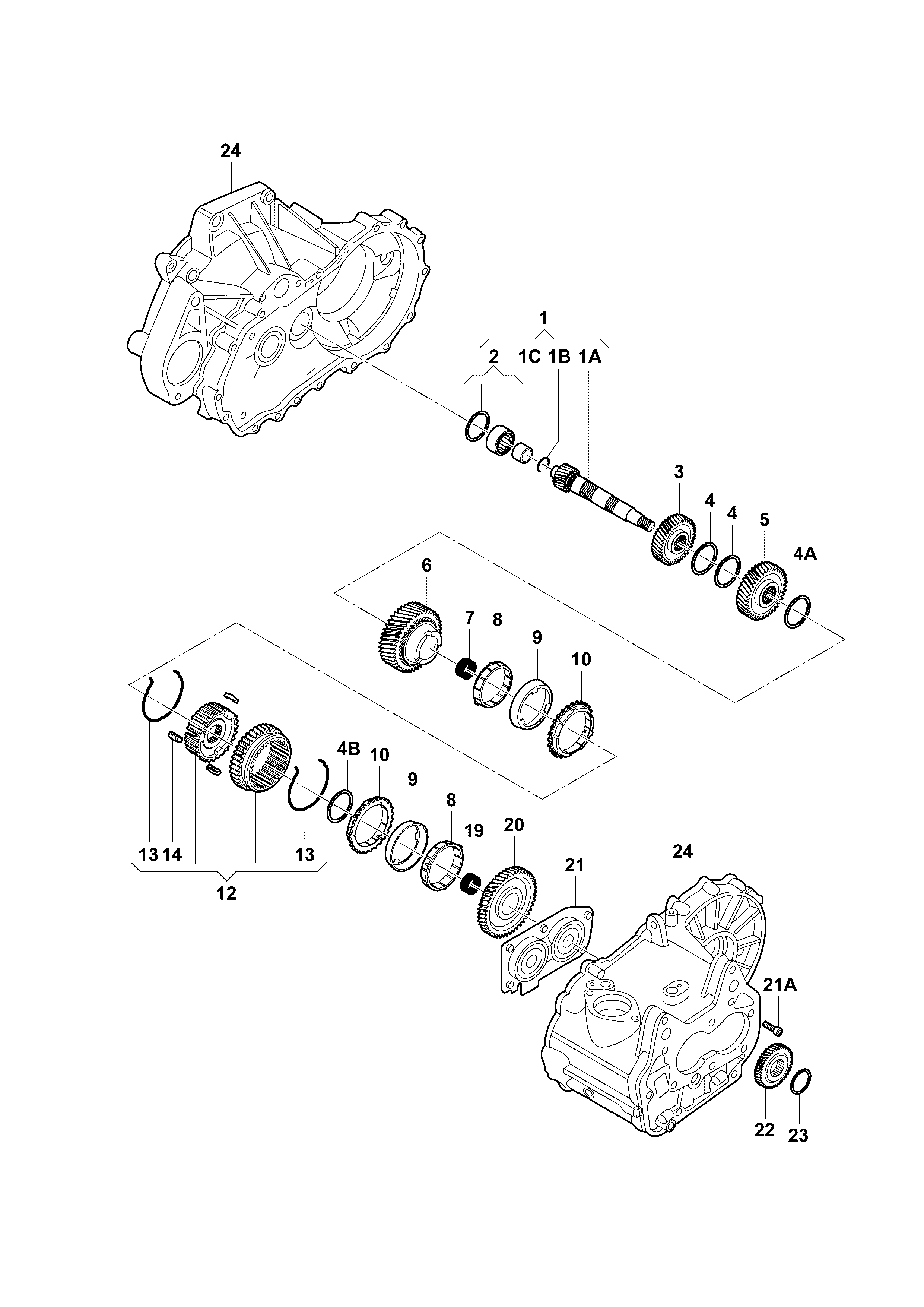 VAG 02T 311 206 F - Lagar, cutie de viteza allinparts.ro