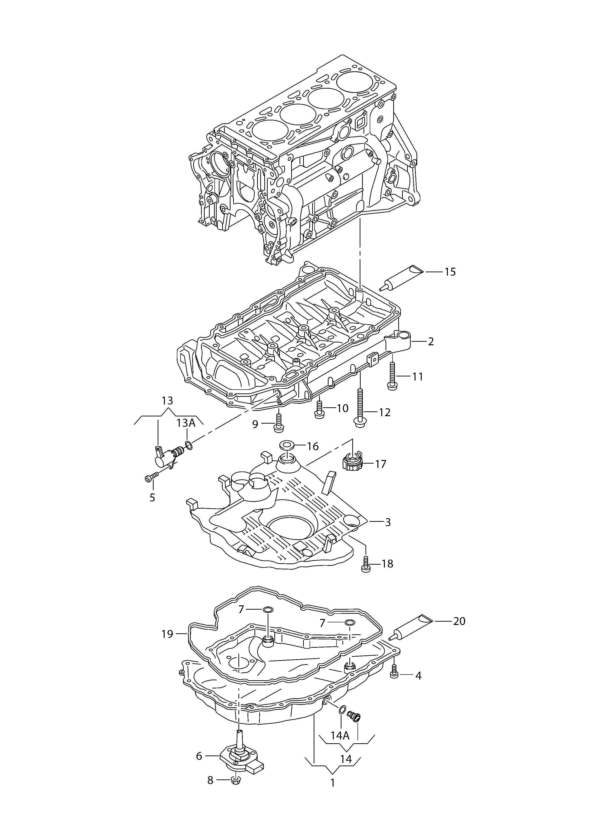 VAG 06K 103 600R - Baie ulei allinparts.ro