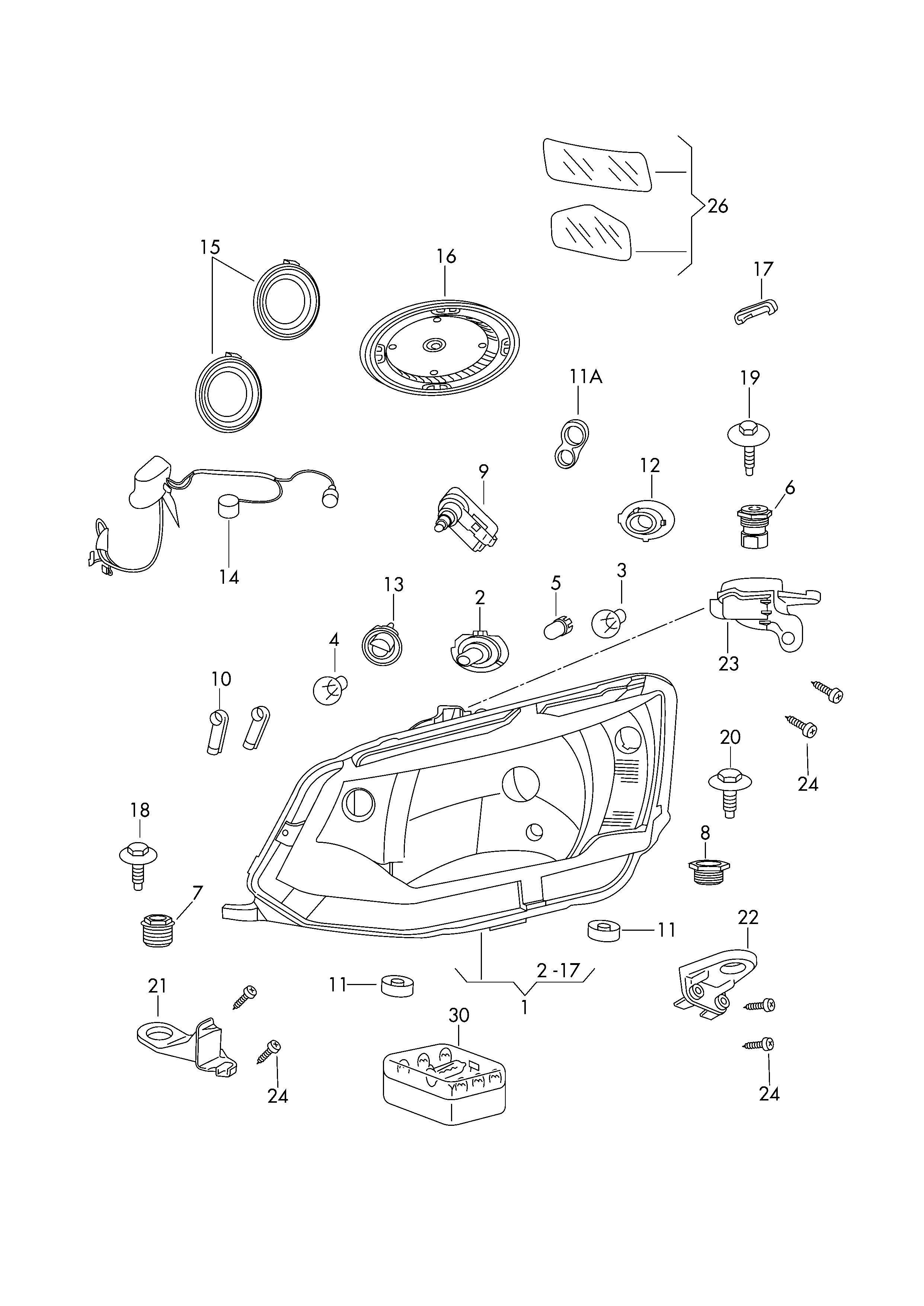 VAG N 017 76 35 - Bec, proiector ceata allinparts.ro