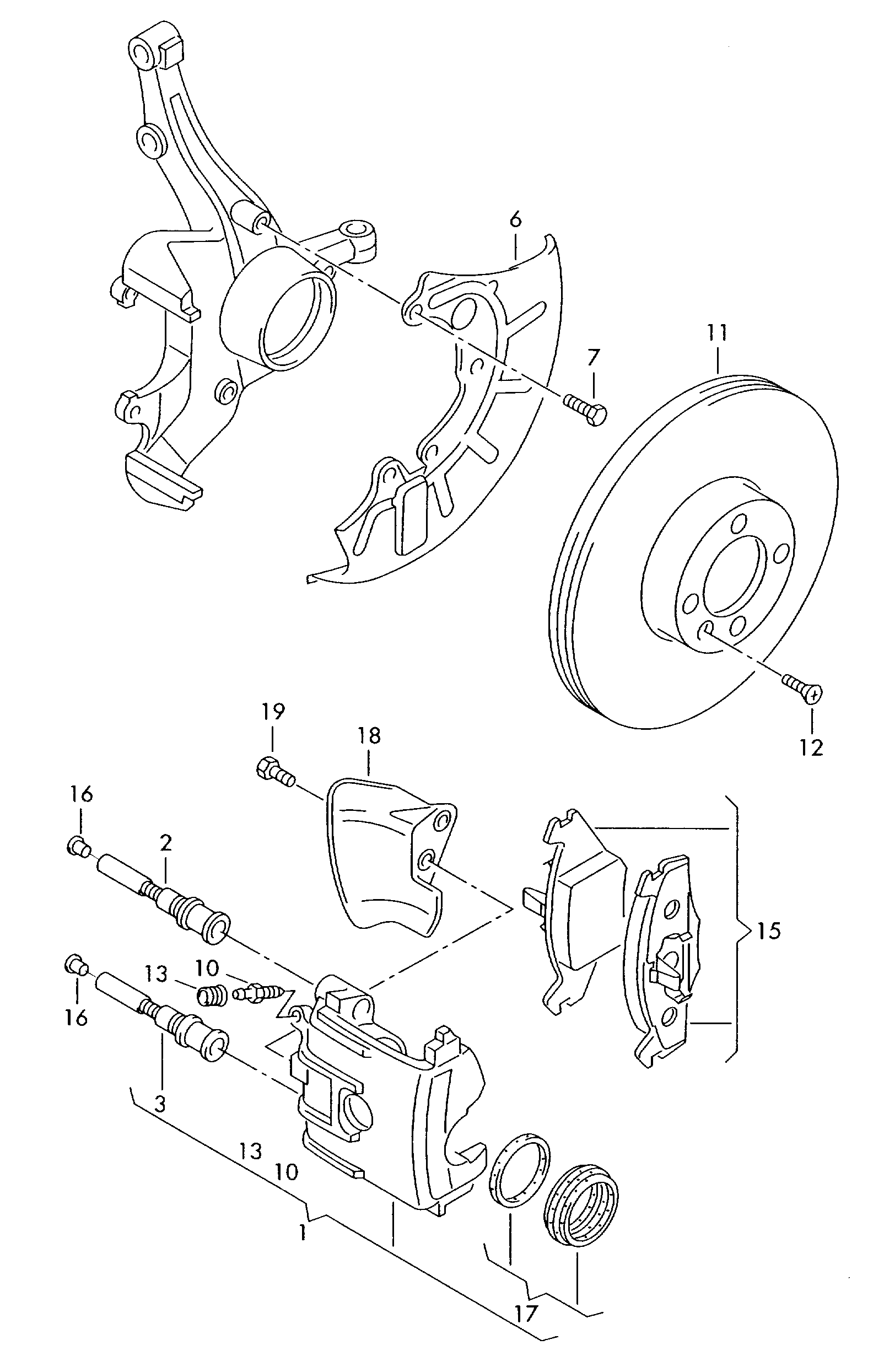 VAG JZW 615 301 N - Disc frana allinparts.ro