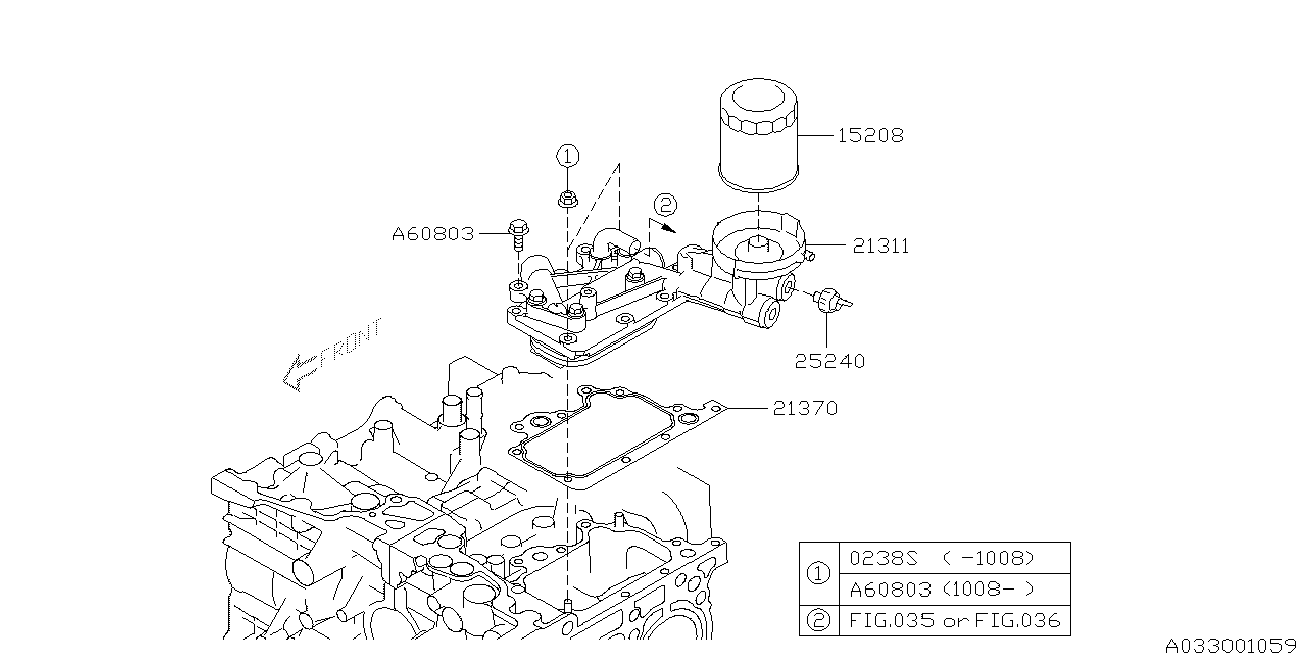 Subaru 15208-AA110 - Subaru 15208-AA110 - Filtru ulei allinparts.ro