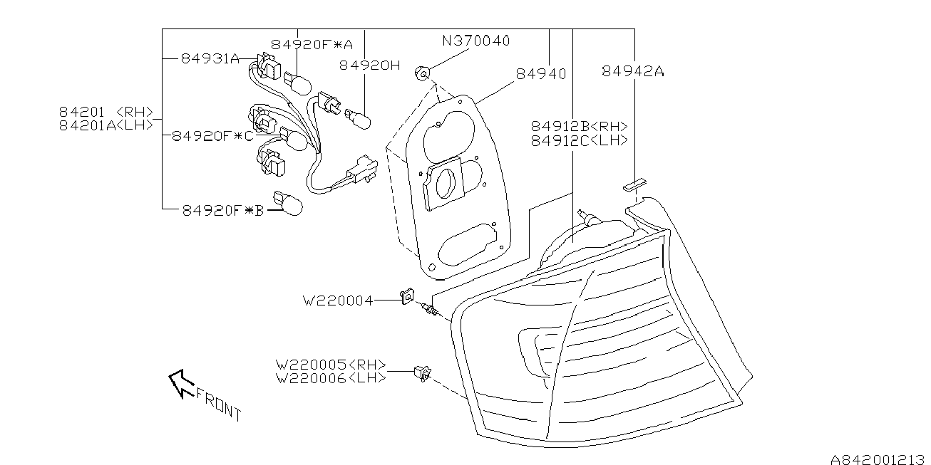 Subaru 84920KE010 - Bec, semnalizator allinparts.ro
