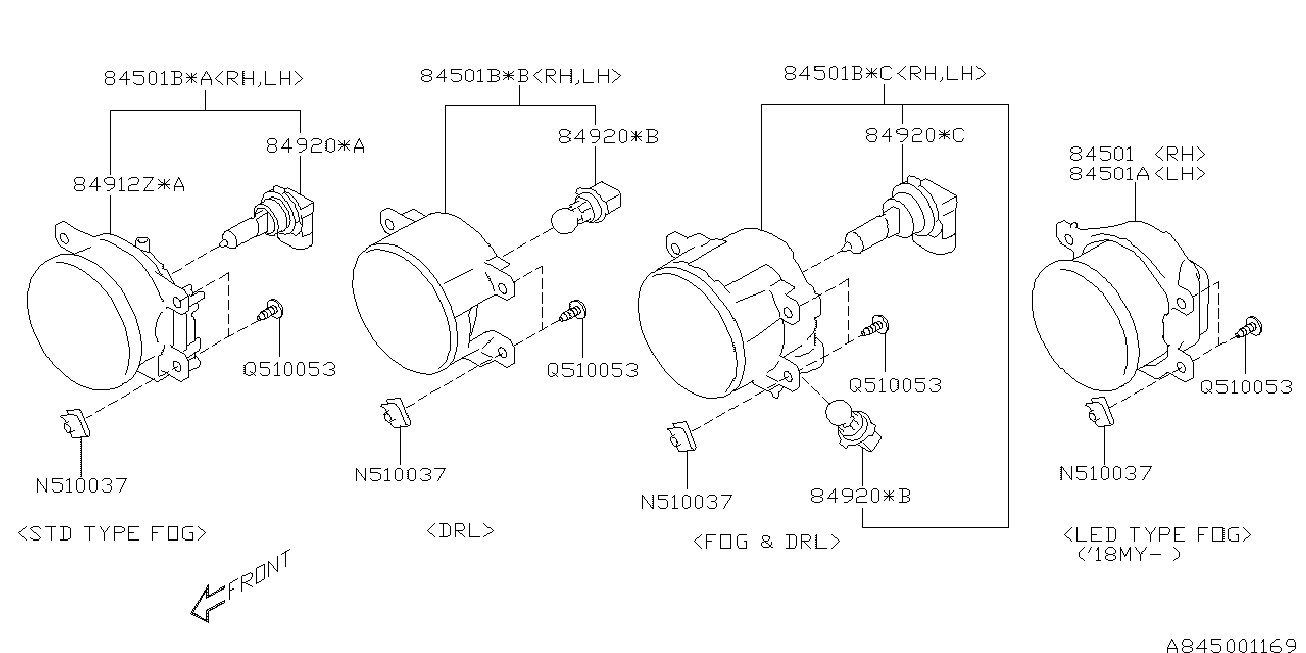 Subaru 84920FJ010 - Bec, far faza lunga allinparts.ro