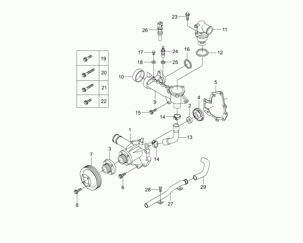FEDERAL MOGUL 015 997 2348 - Garnitura termostat allinparts.ro