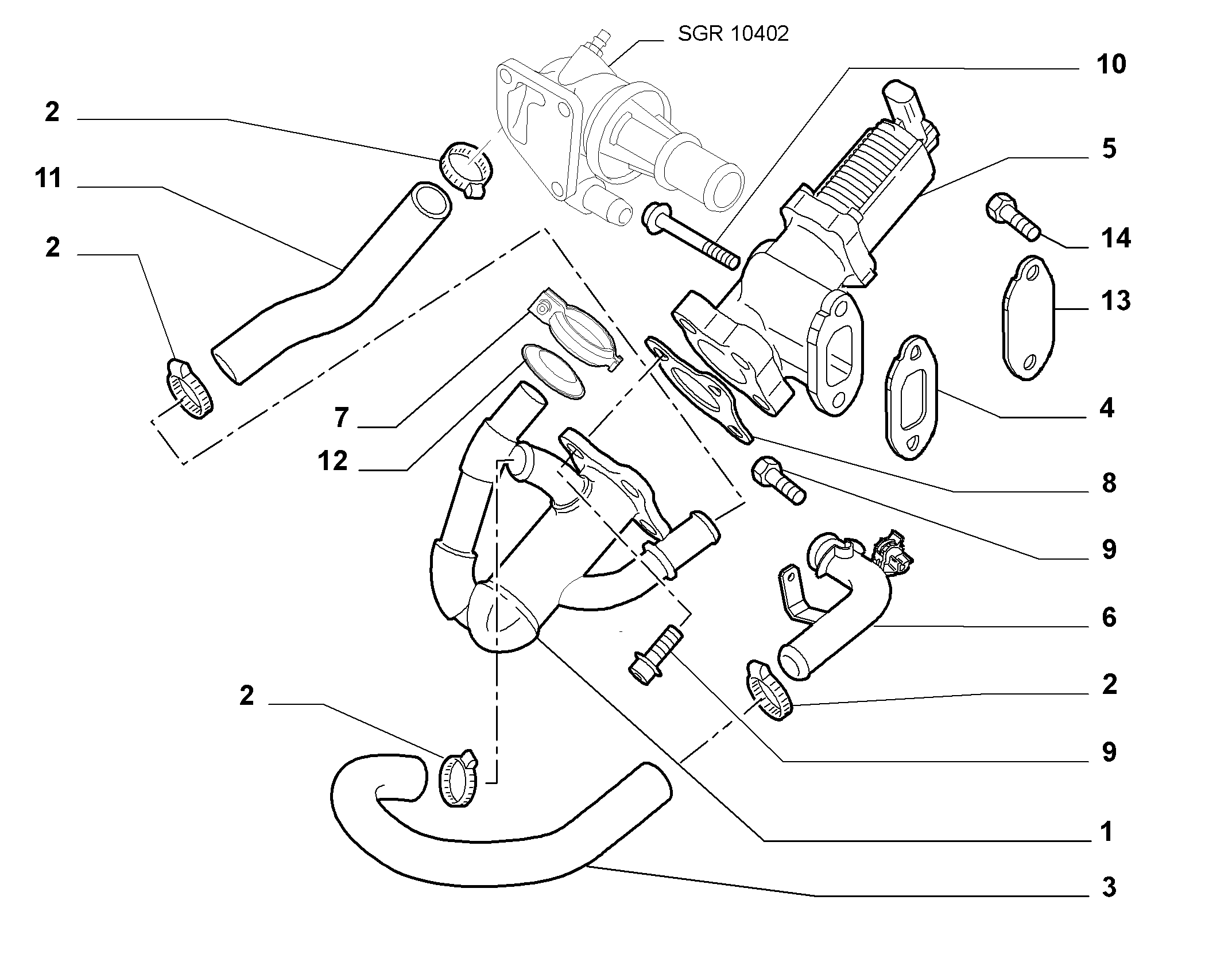 FCA 55219498* - Supapa EGR allinparts.ro