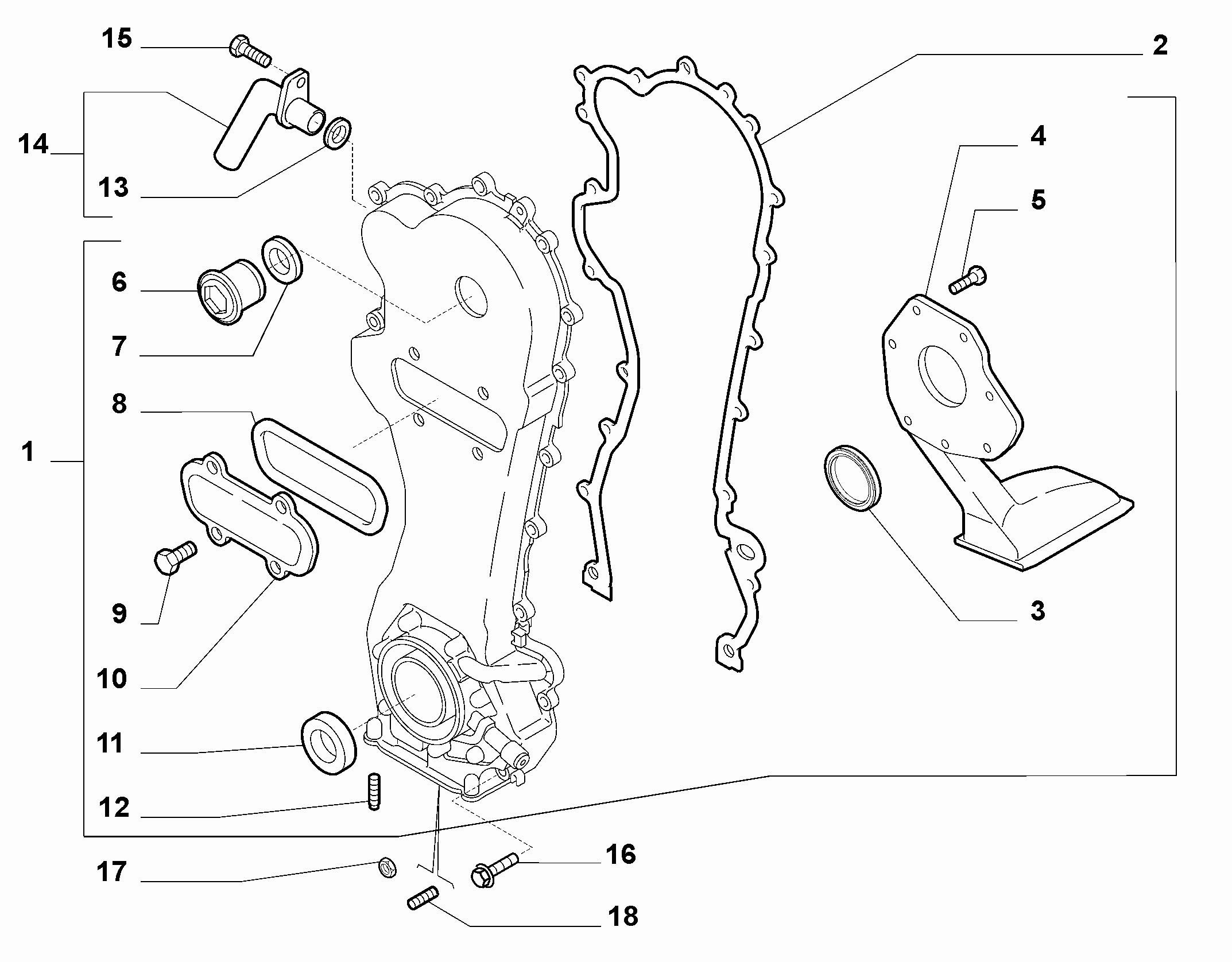 GM 55186757 - Simering, arbore cotit allinparts.ro