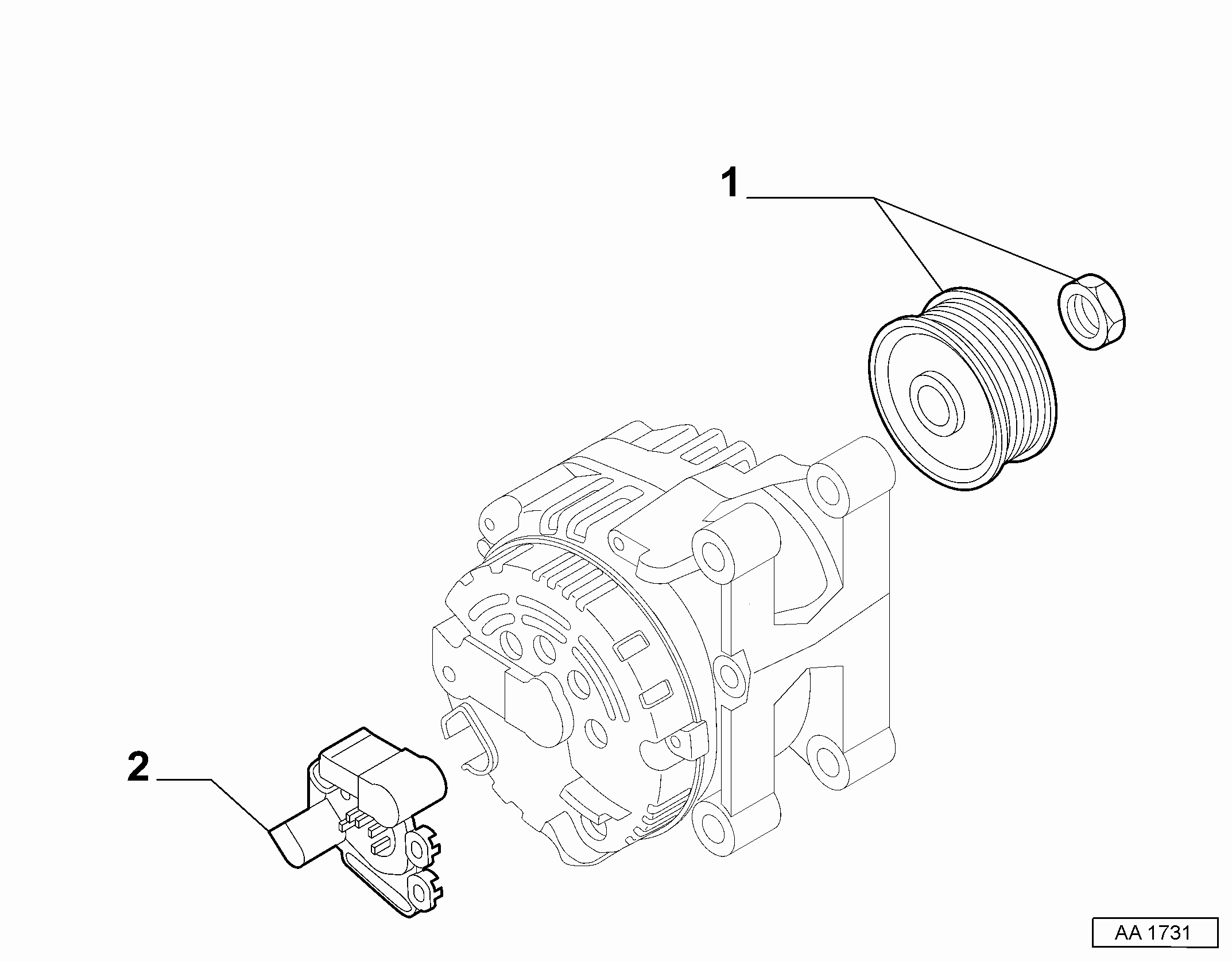 FCA 77362717 - Fulie, alternator allinparts.ro
