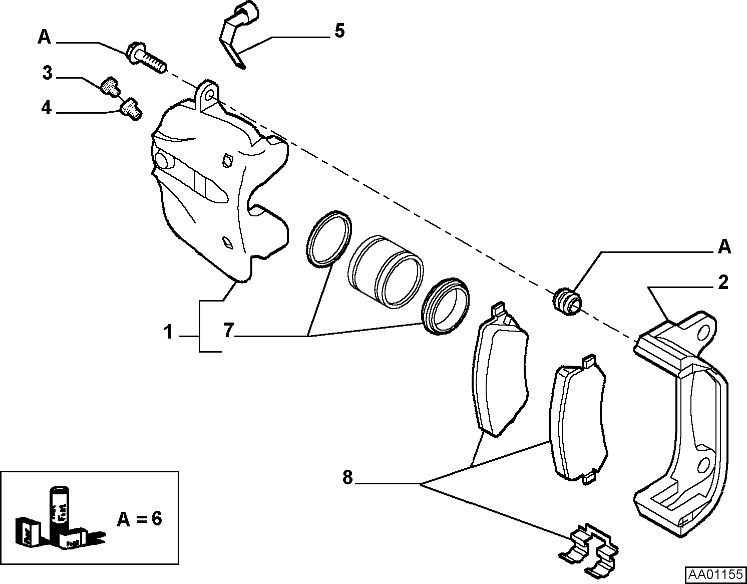 GM 77364579 - Etrier frana allinparts.ro