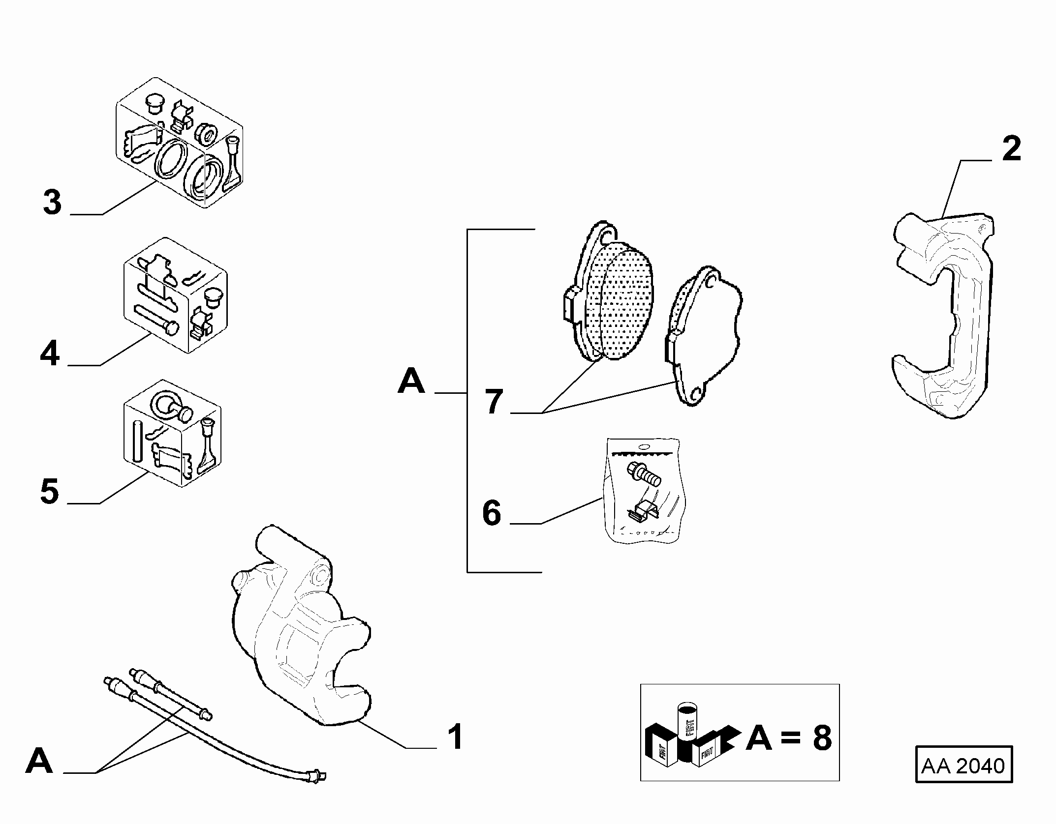 FCA 71770986 - Set placute frana,frana disc allinparts.ro