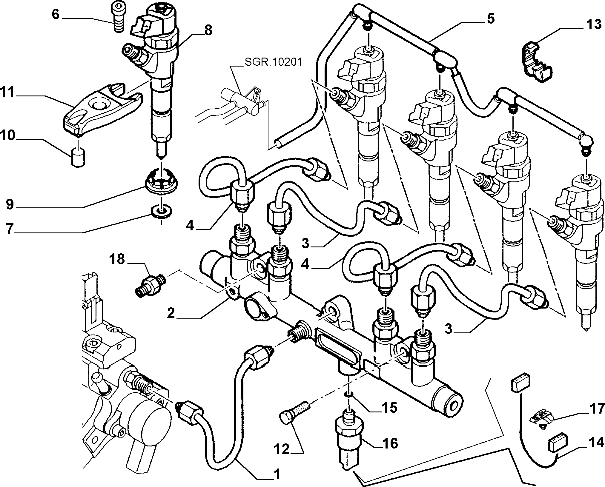 FCA 9401 981 969 - Scut protectie termica, inst. injectie allinparts.ro