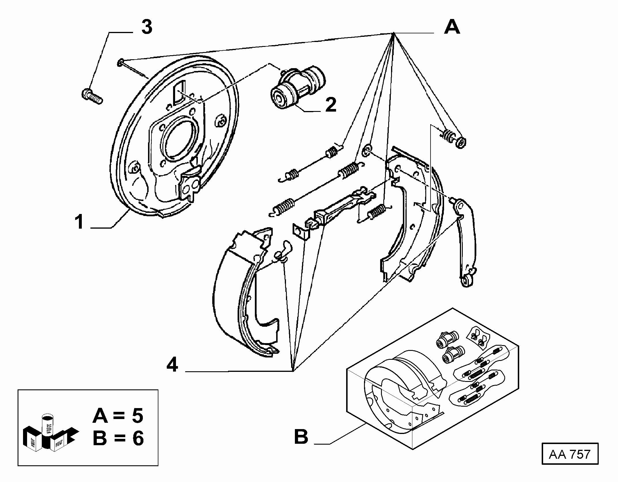 FCA 9404211778 - Set saboti frana allinparts.ro