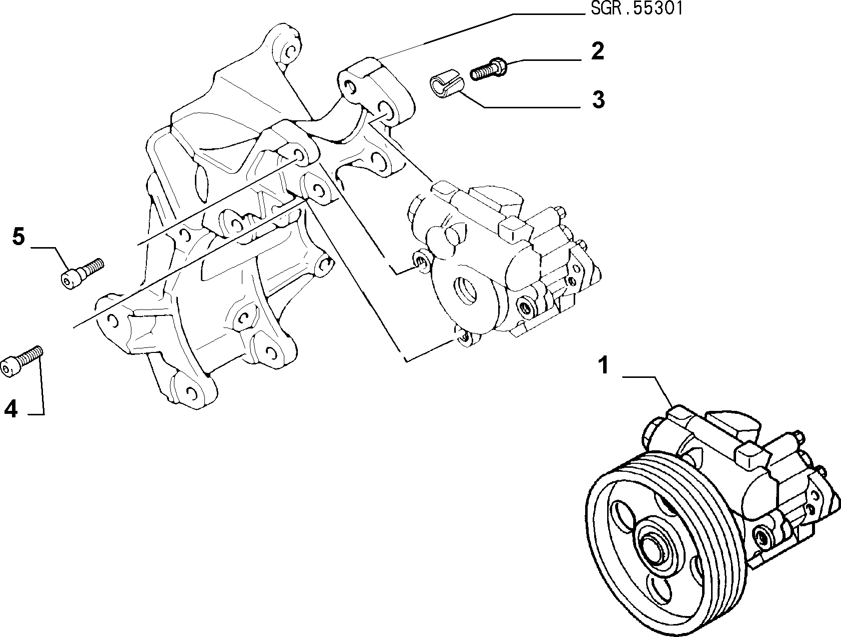 FCA 9640906480 - Pompa hidraulica, sistem de directie allinparts.ro