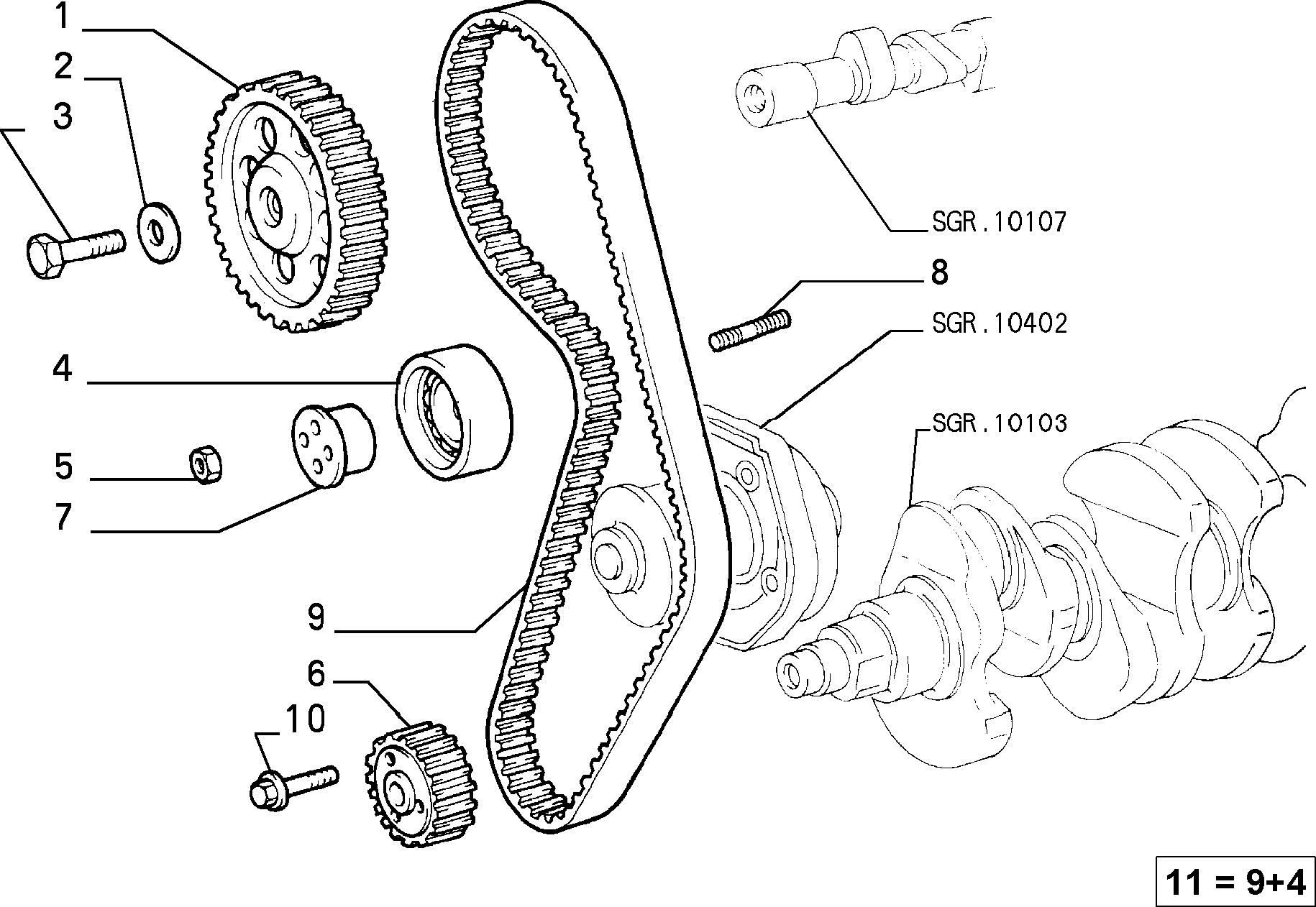 FCA 71719652 - Curea de distributie allinparts.ro