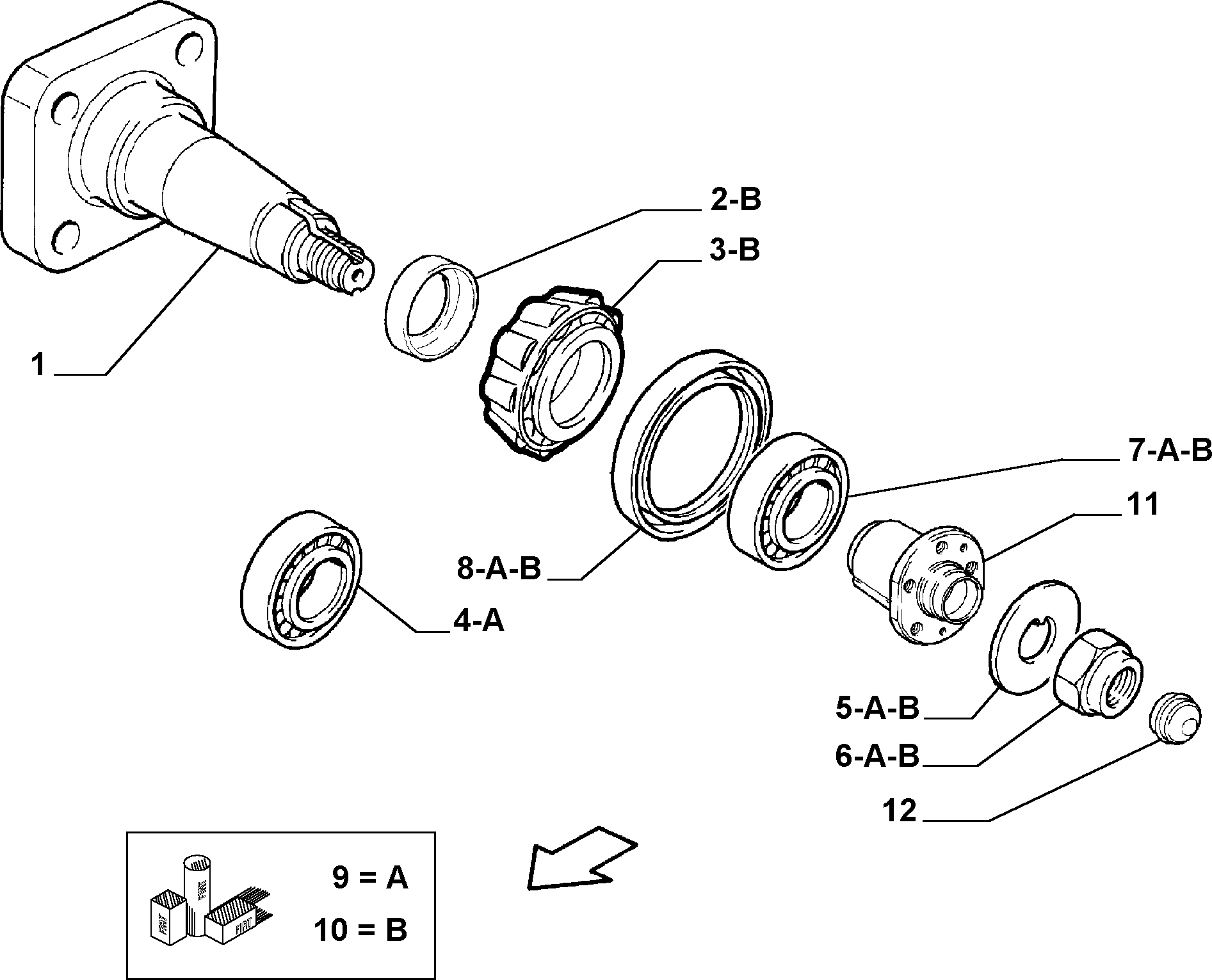 FCA 4179463 - Set rulment roata allinparts.ro