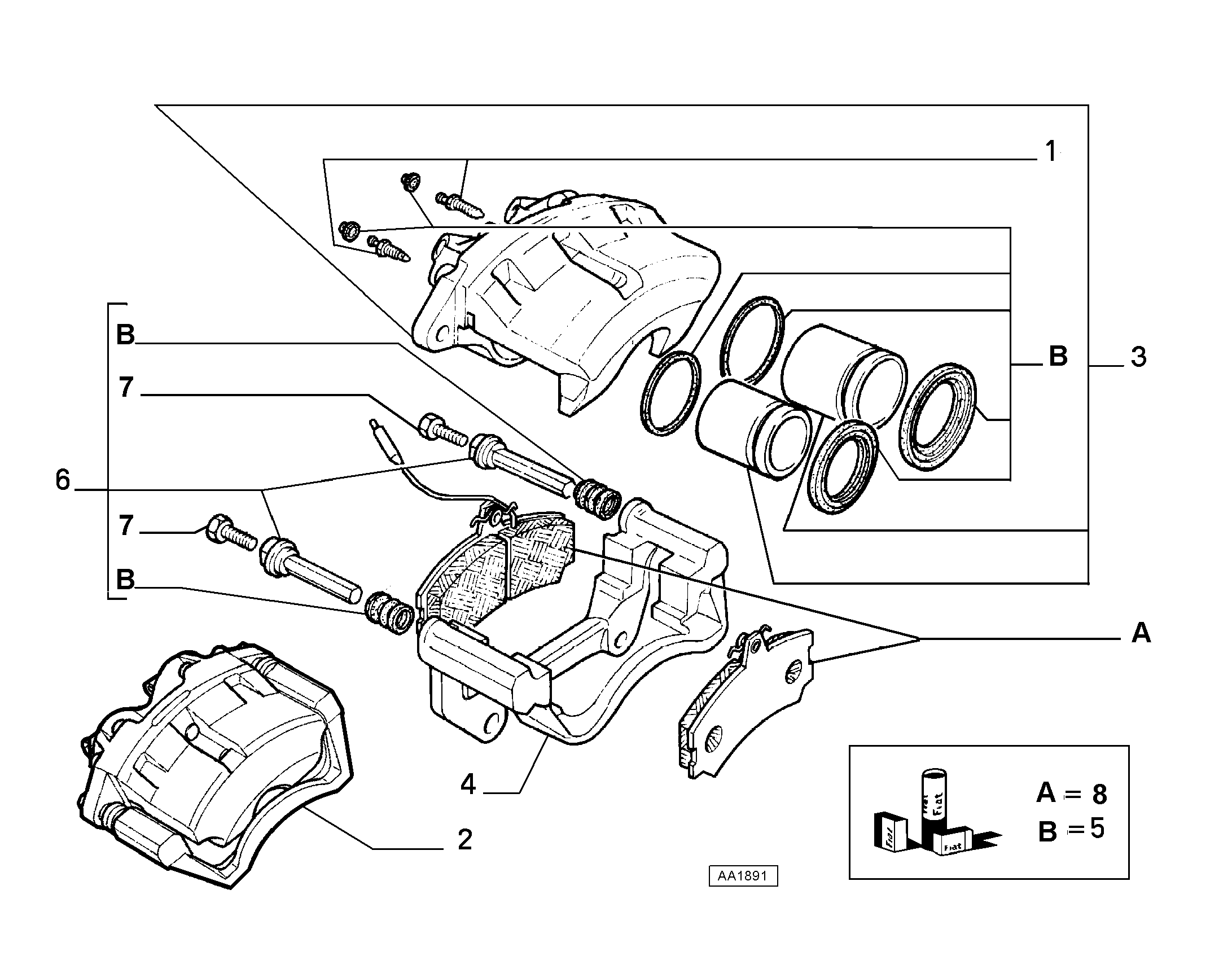 PSA 9945804 - Etrier frana allinparts.ro