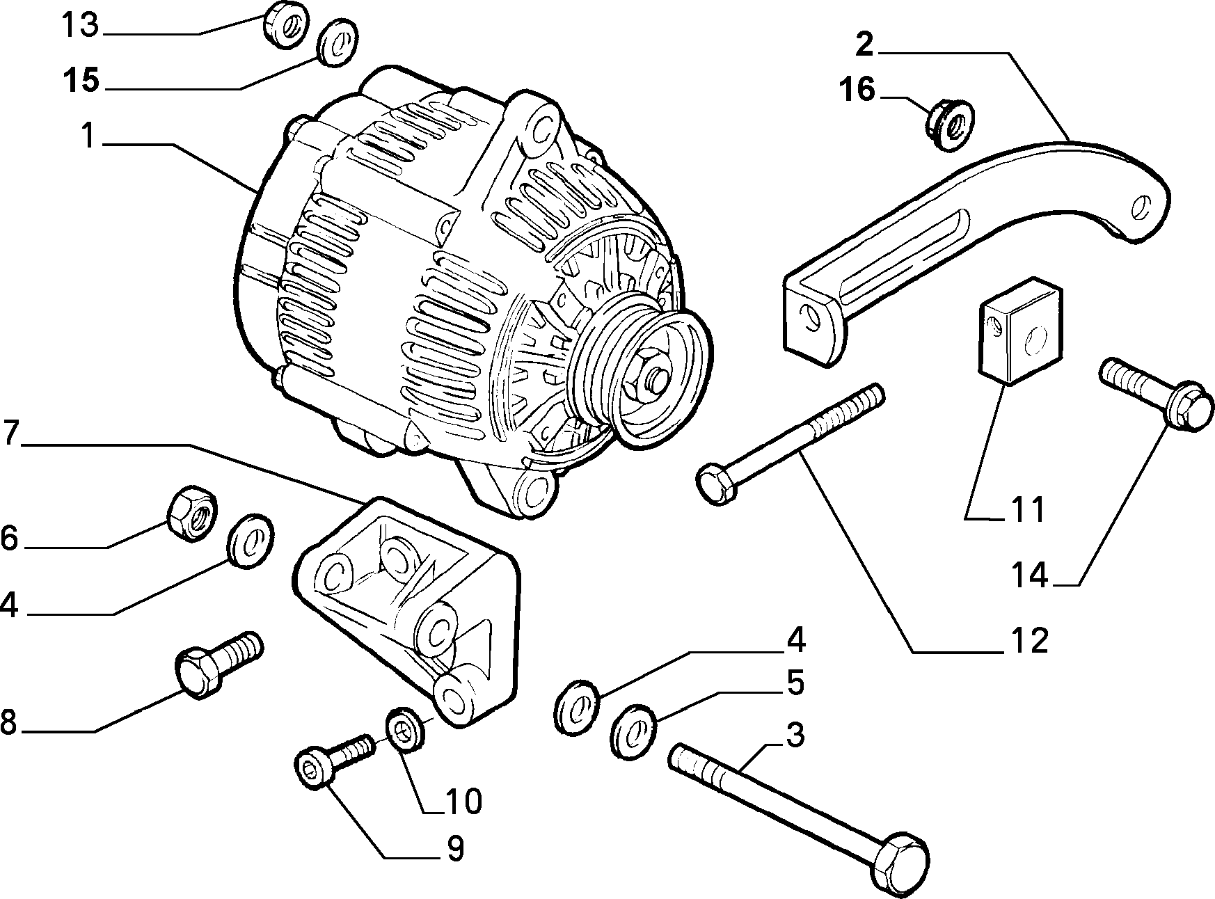 FCA 98490185 - Generator / Alternator allinparts.ro