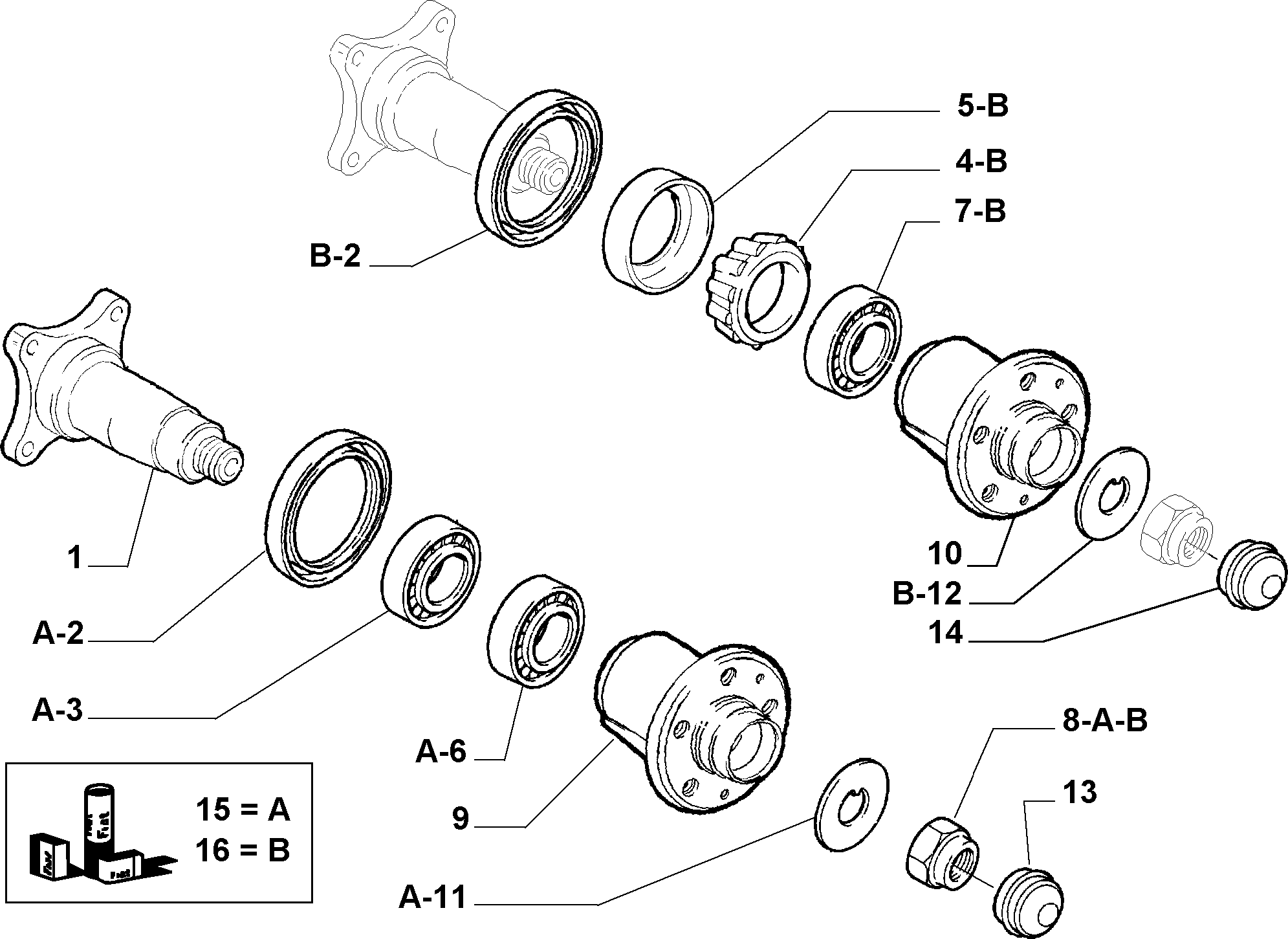 FCA 5996248 - Rulment roata allinparts.ro