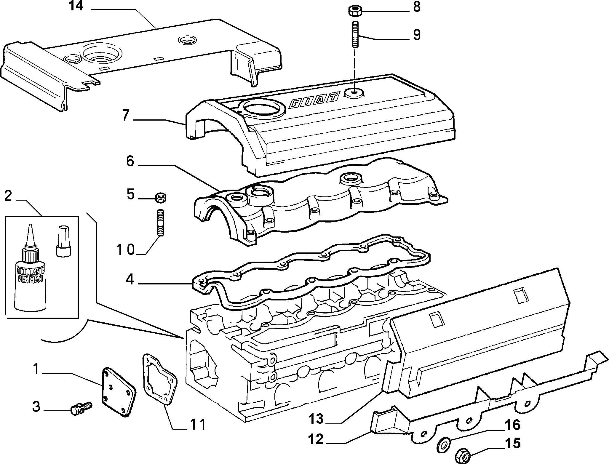 FCA 500317403 - Garnitura, capac supape allinparts.ro
