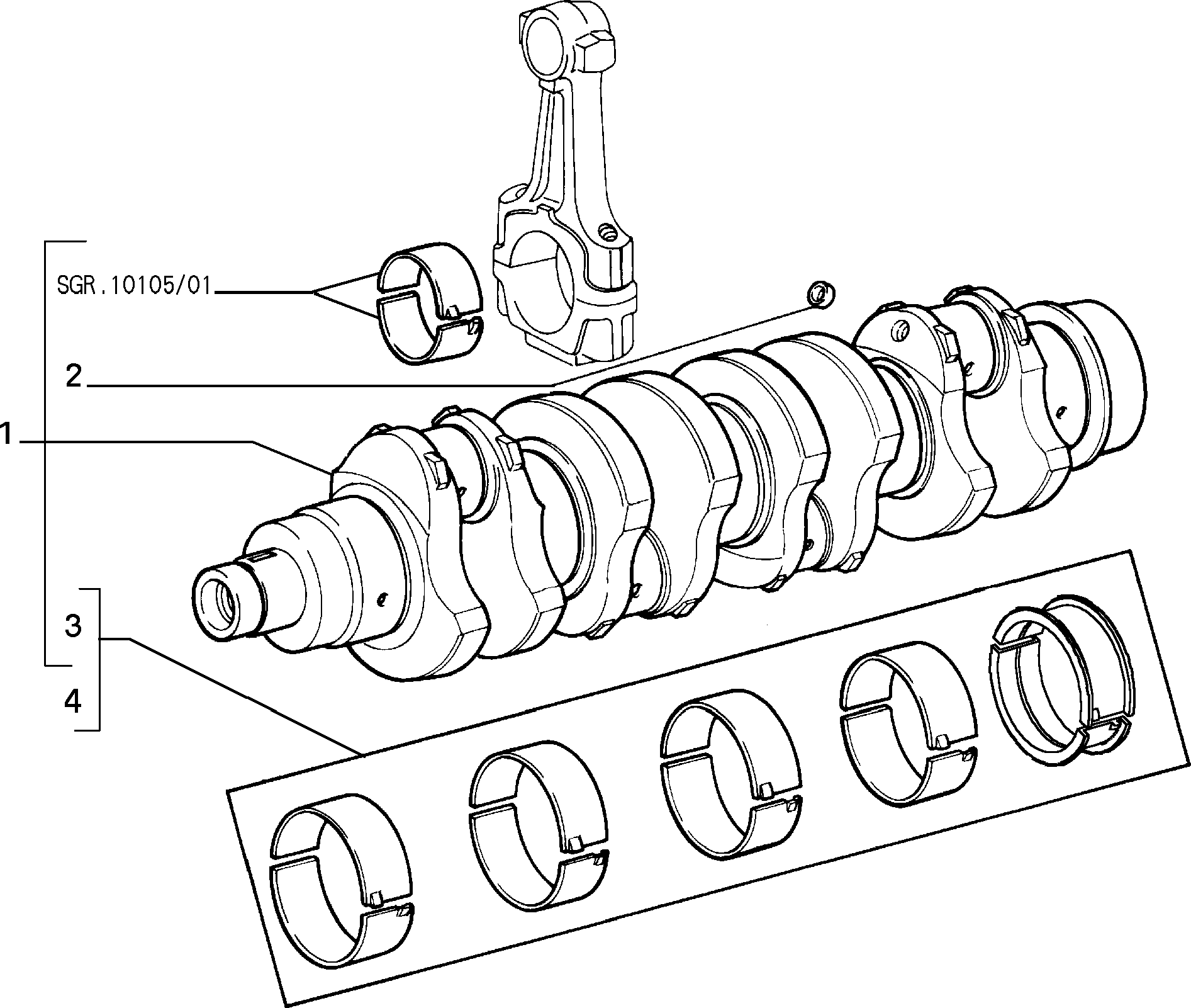 IVECO 99473772 - Cuzineti, arbore cotit allinparts.ro