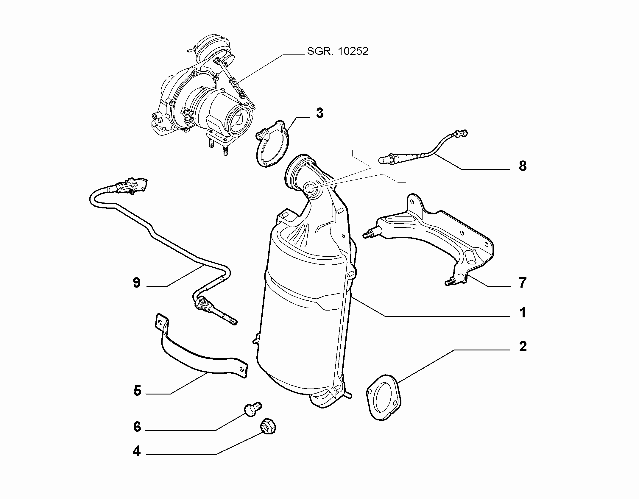 FCA 55202582 - Sonda Lambda allinparts.ro