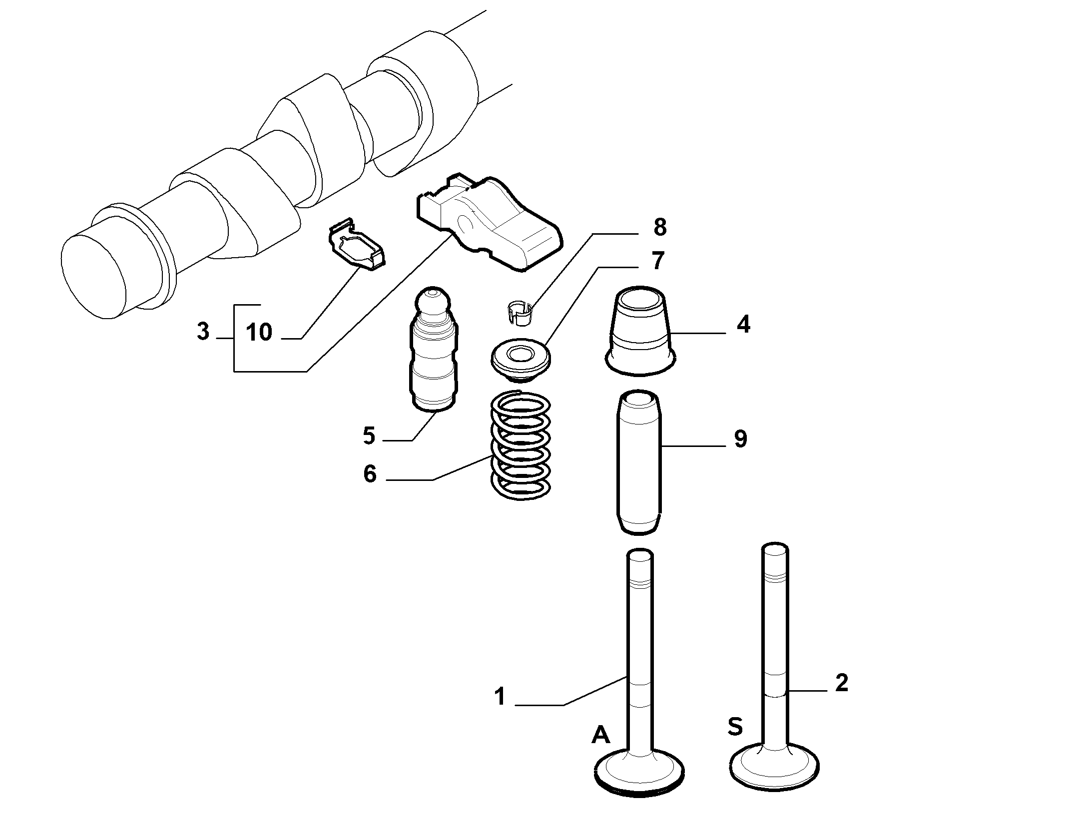 FCA 55210015 - Ghid supapa allinparts.ro
