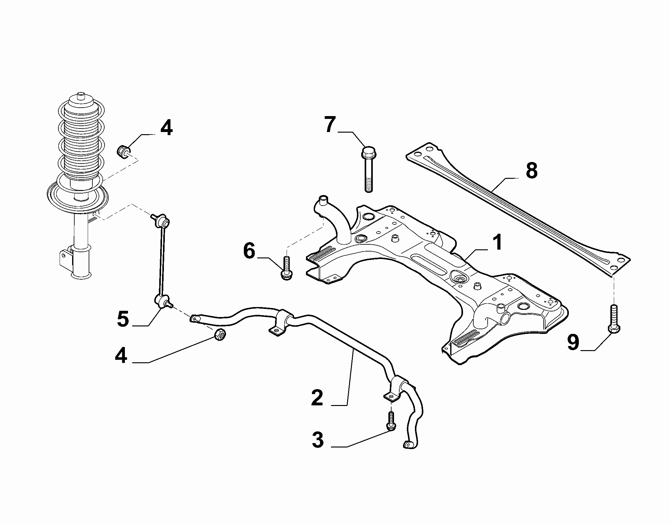 PSA 51935875 - Brat / bieleta suspensie, stabilizator allinparts.ro