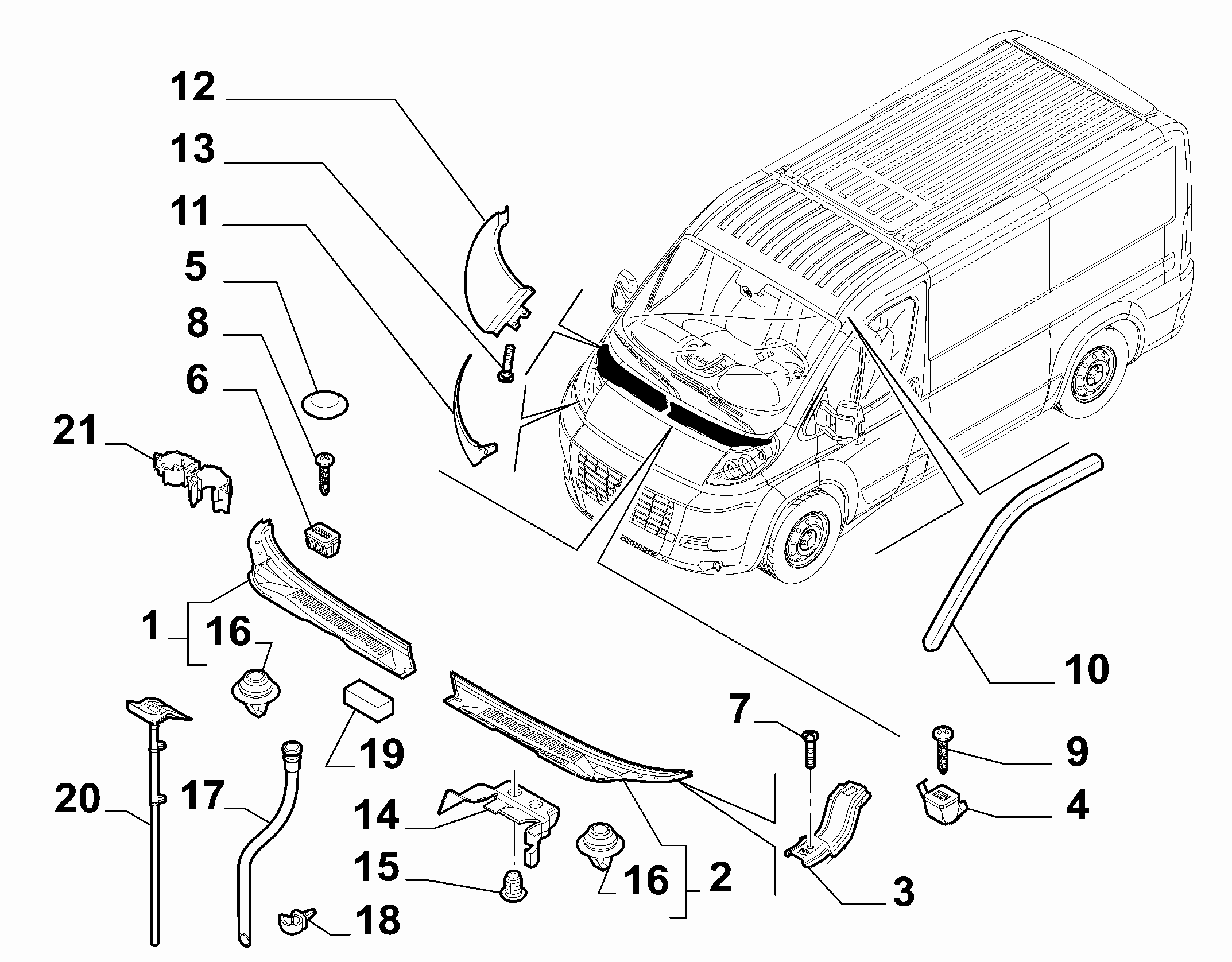 FCA 1355837080 - Clips, acoperire decorativa si protectie allinparts.ro
