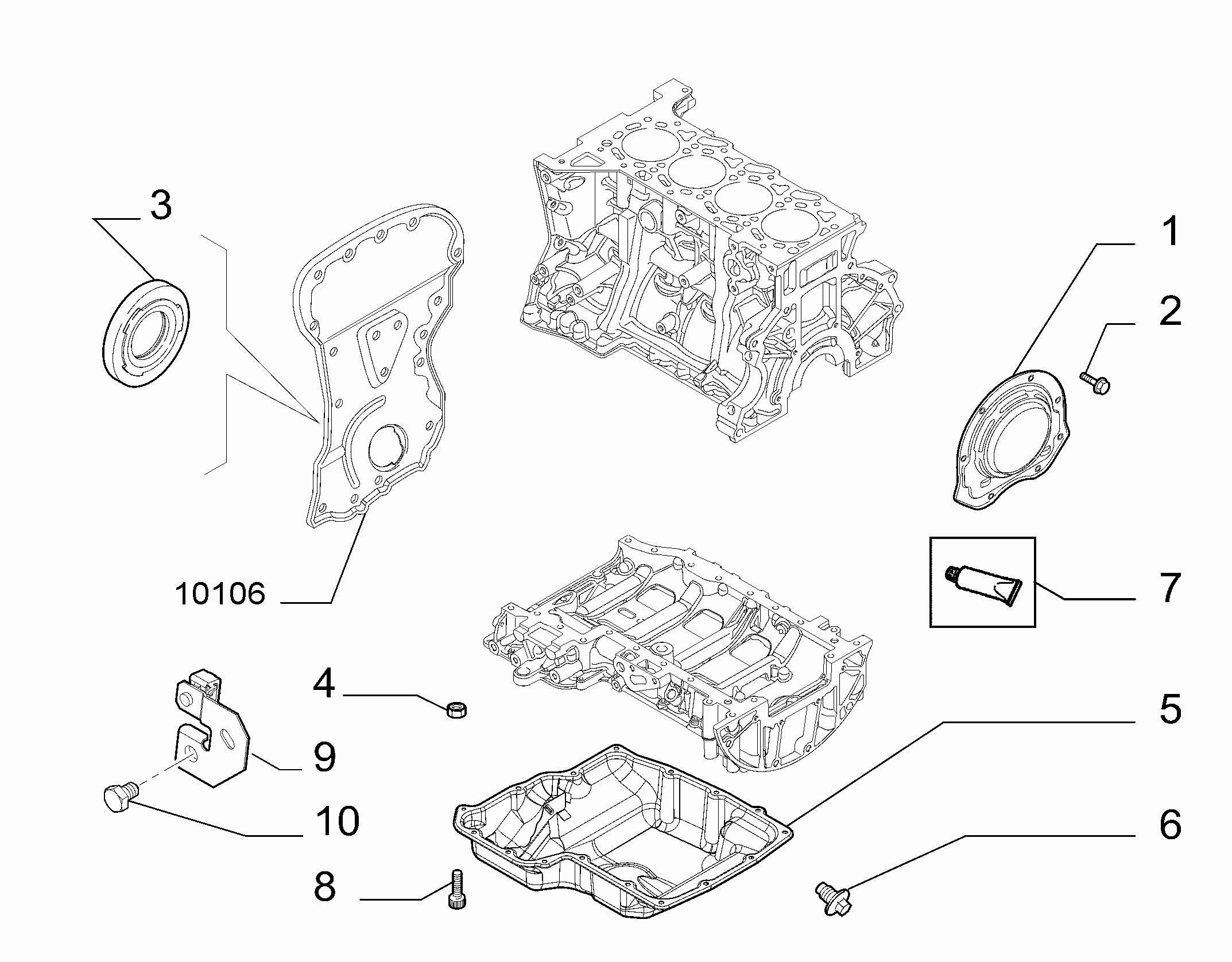 PSA 9659107280 - Surub de golire,baia de ulei allinparts.ro