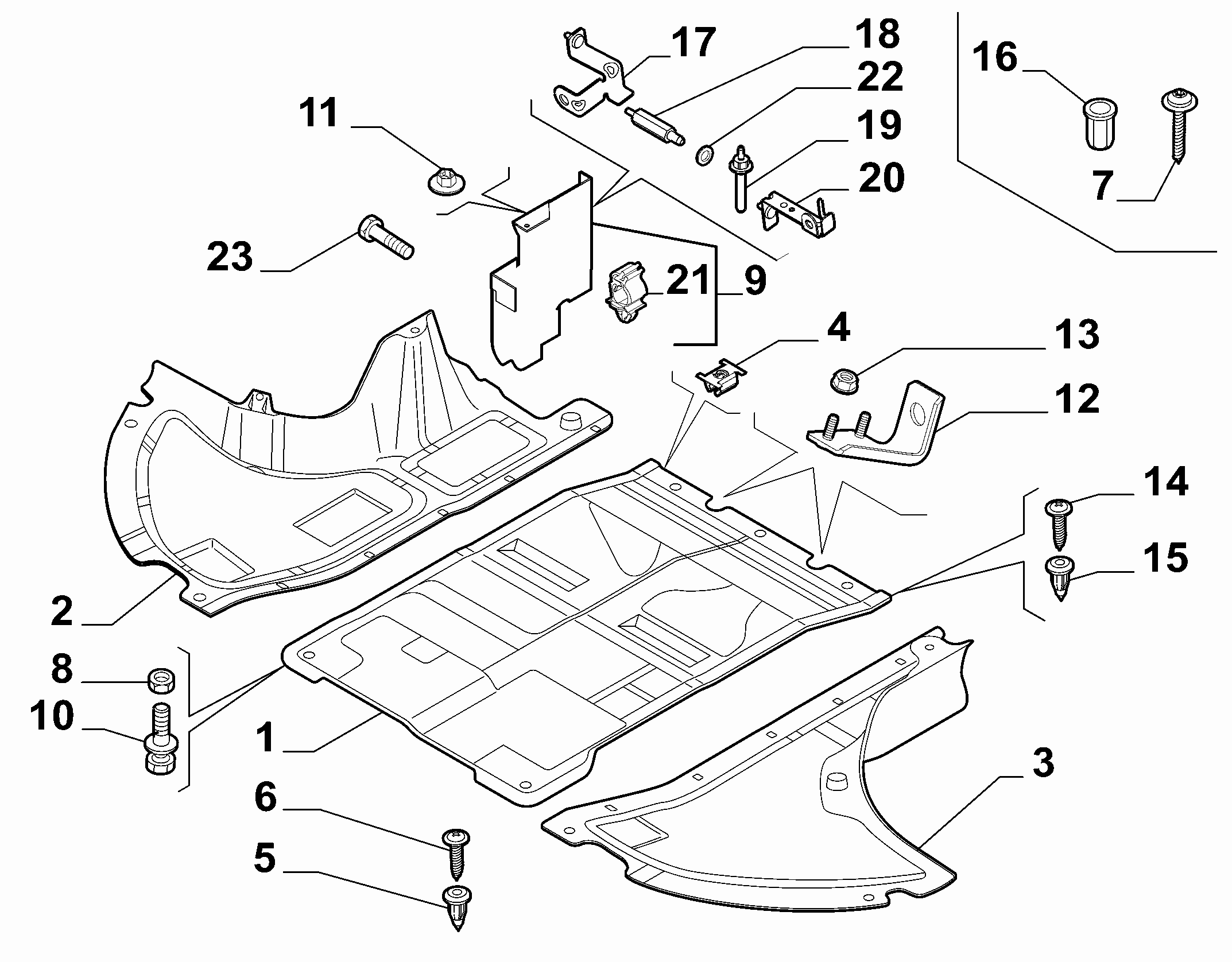 FCA 1345518080 - Acoperire motor allinparts.ro
