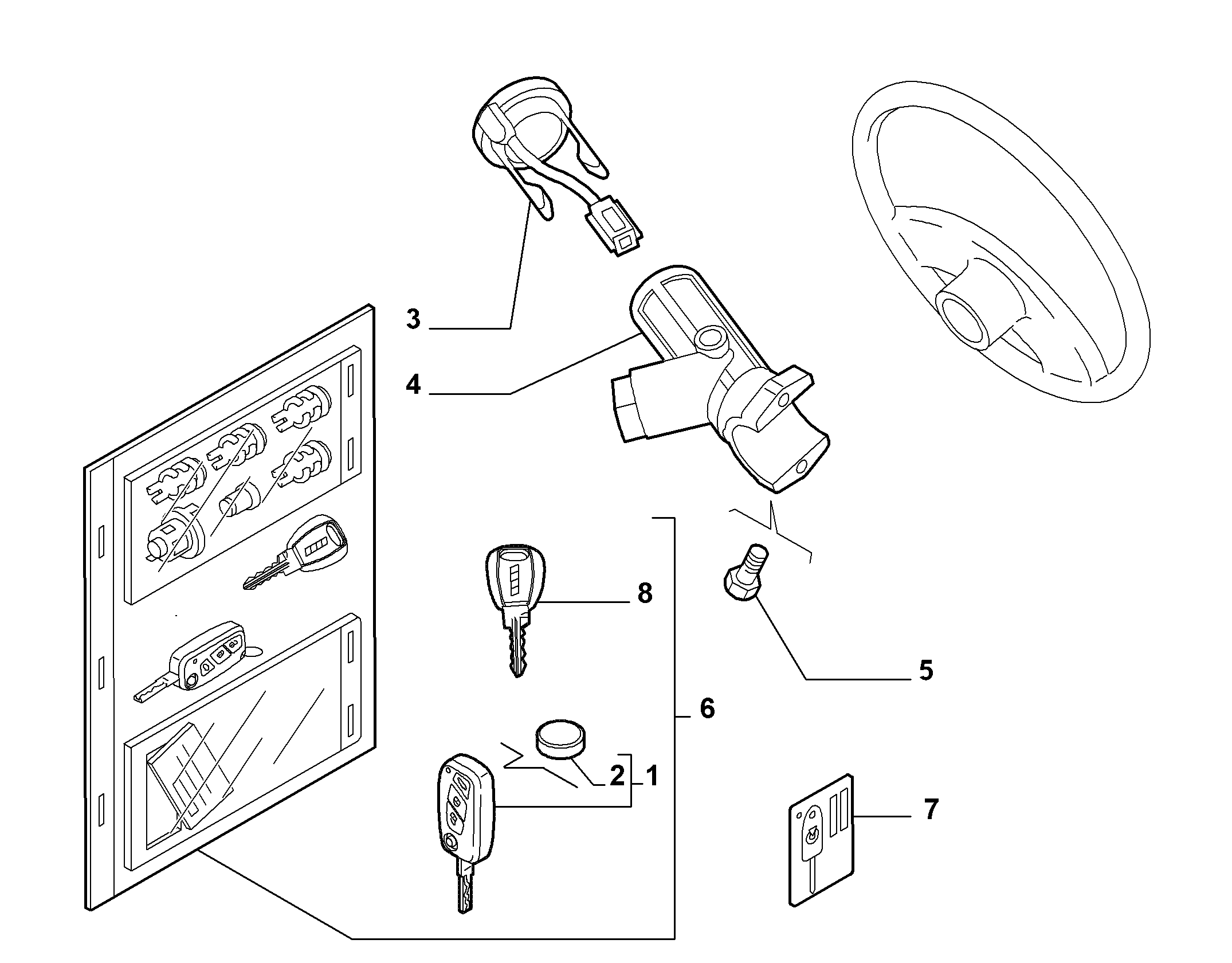 FCA 1361031080 - FCA 1361031080 - Comutator pornire allinparts.ro