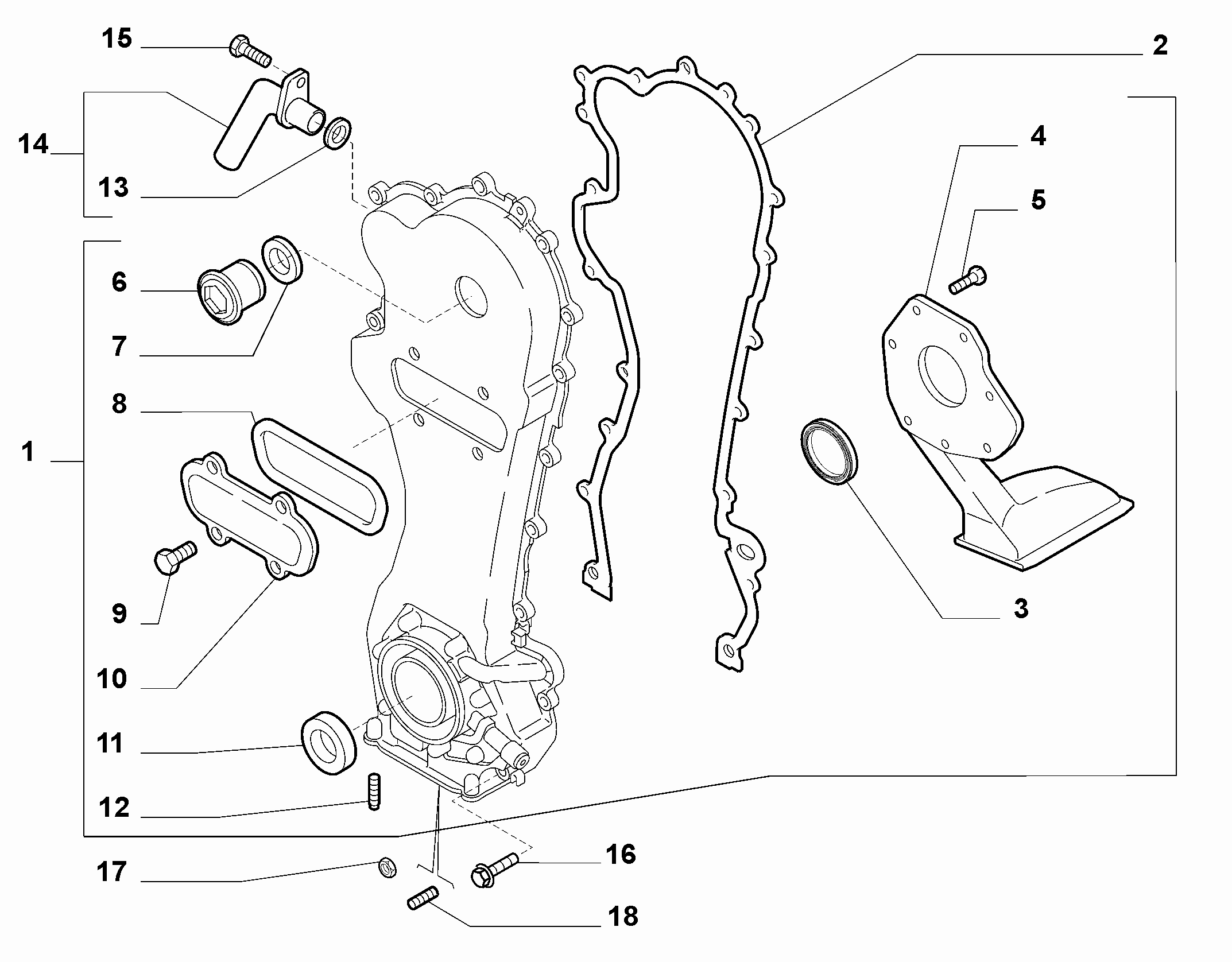 FCA 14454380 - Etansare, pompa ulei allinparts.ro