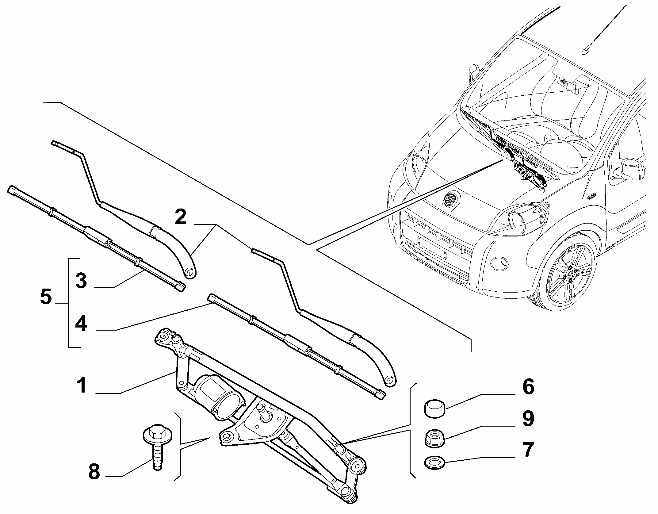 FCA 1371266080 - Lamela stergator allinparts.ro