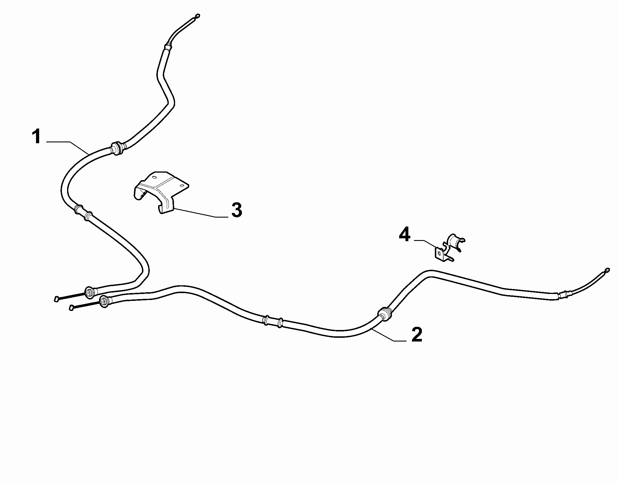 FCA 51 784 536 - Cablu, frana de parcare allinparts.ro