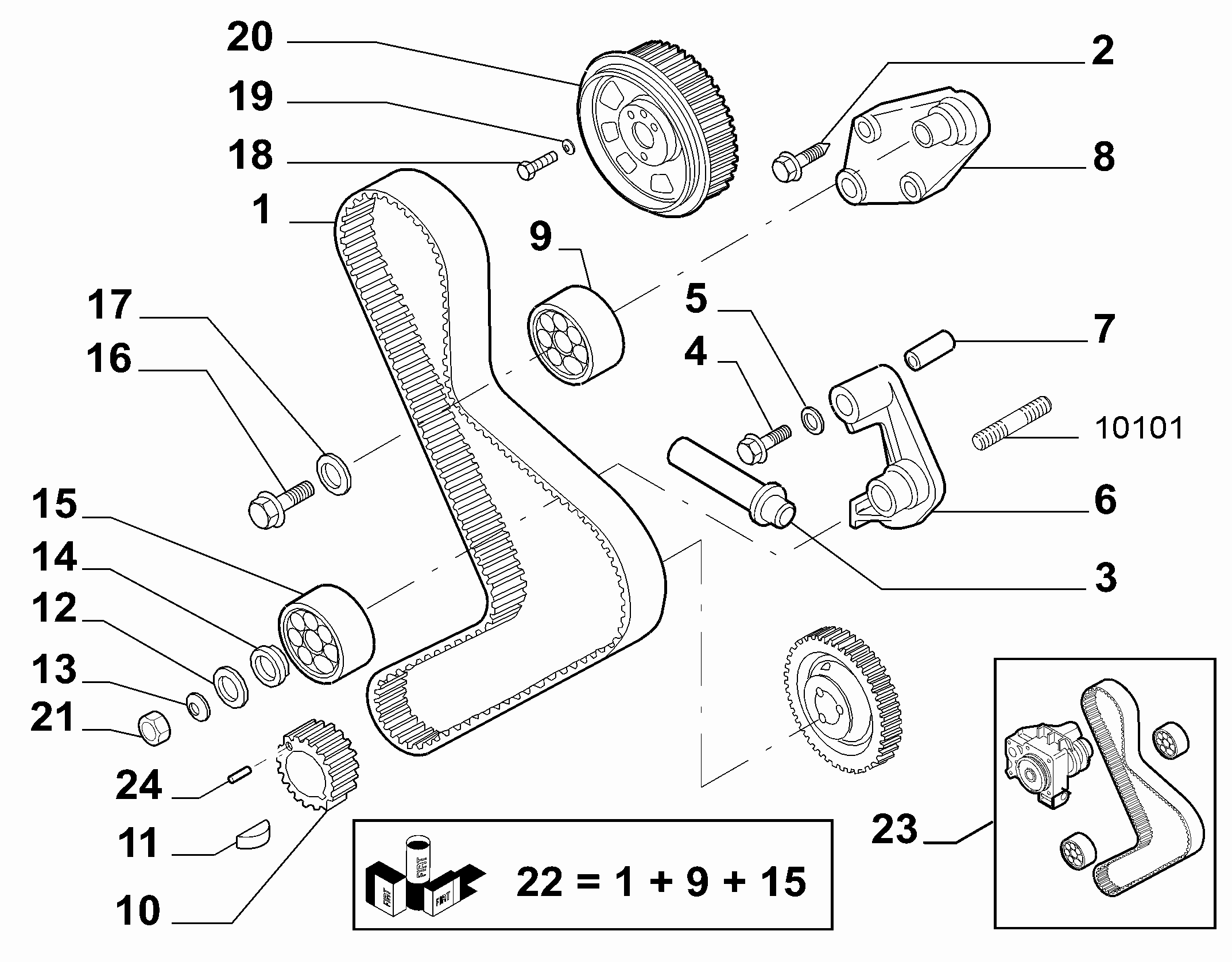 PSA 99456476 - Curea de distributie allinparts.ro