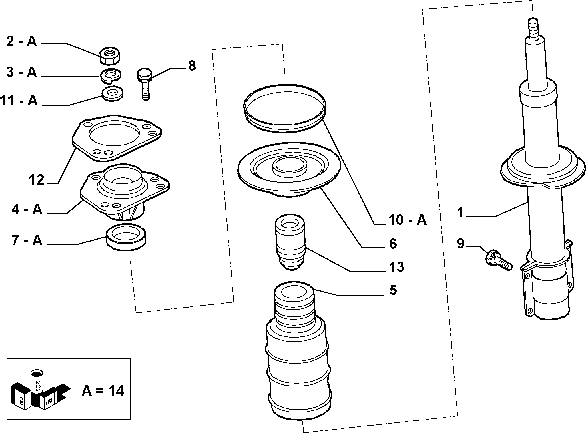 FCA 1351194080 - Amortizor allinparts.ro