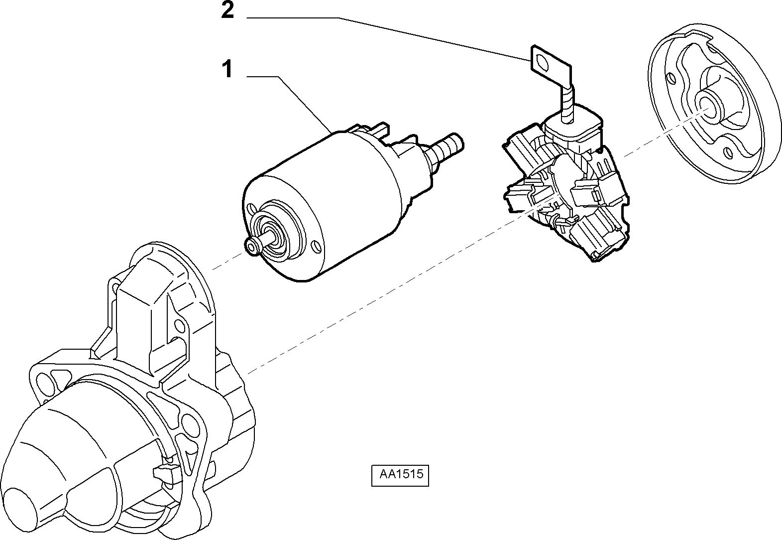 FCA 77363816 - Solenoid, electromotor allinparts.ro