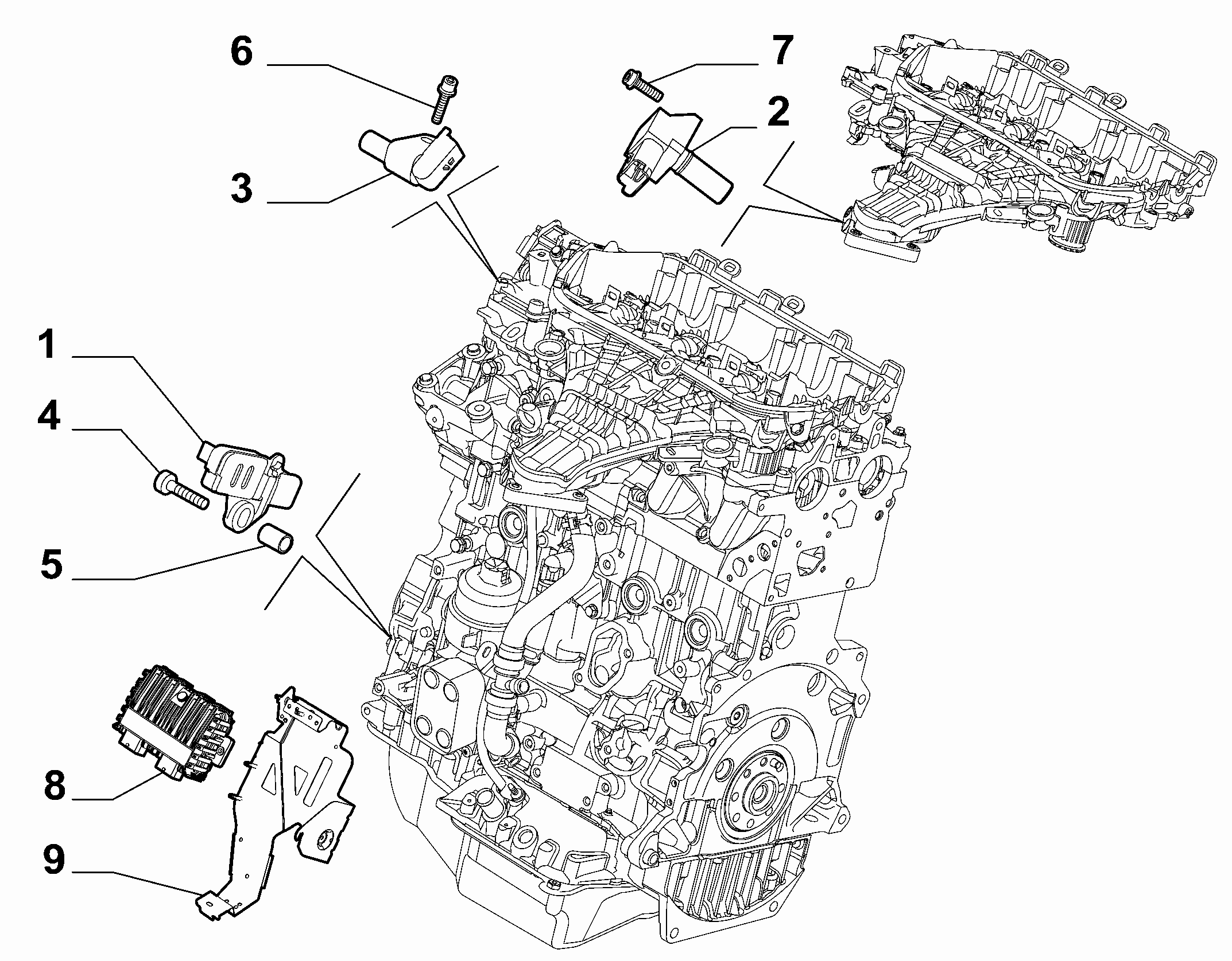 FORD 96 654 436 80 - Senzor impulsuri, arbore cotit allinparts.ro