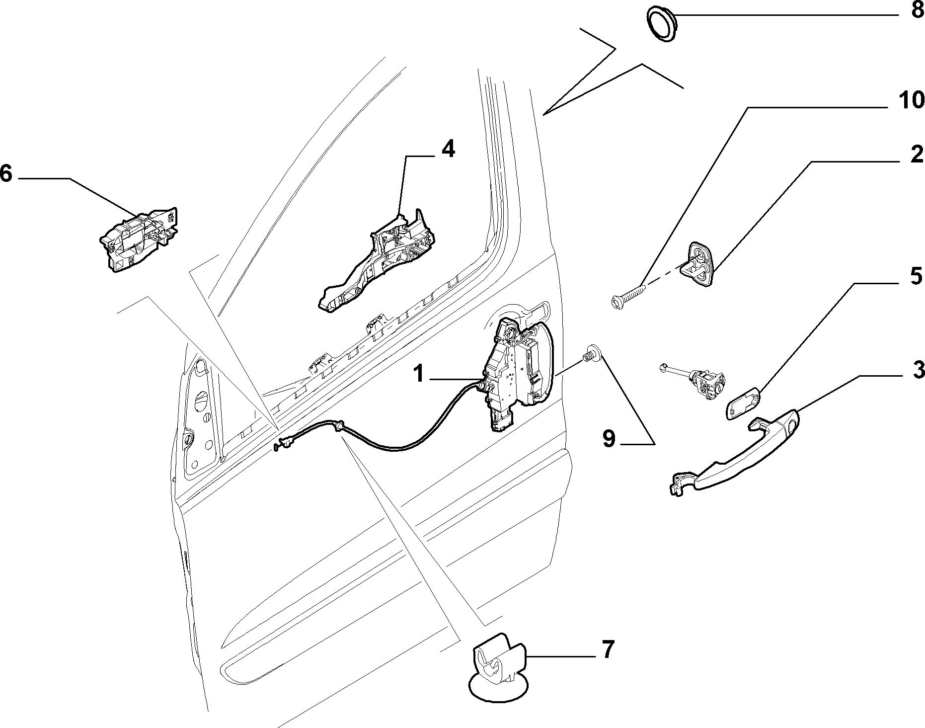 FCA 9681634988 - Maner usa allinparts.ro