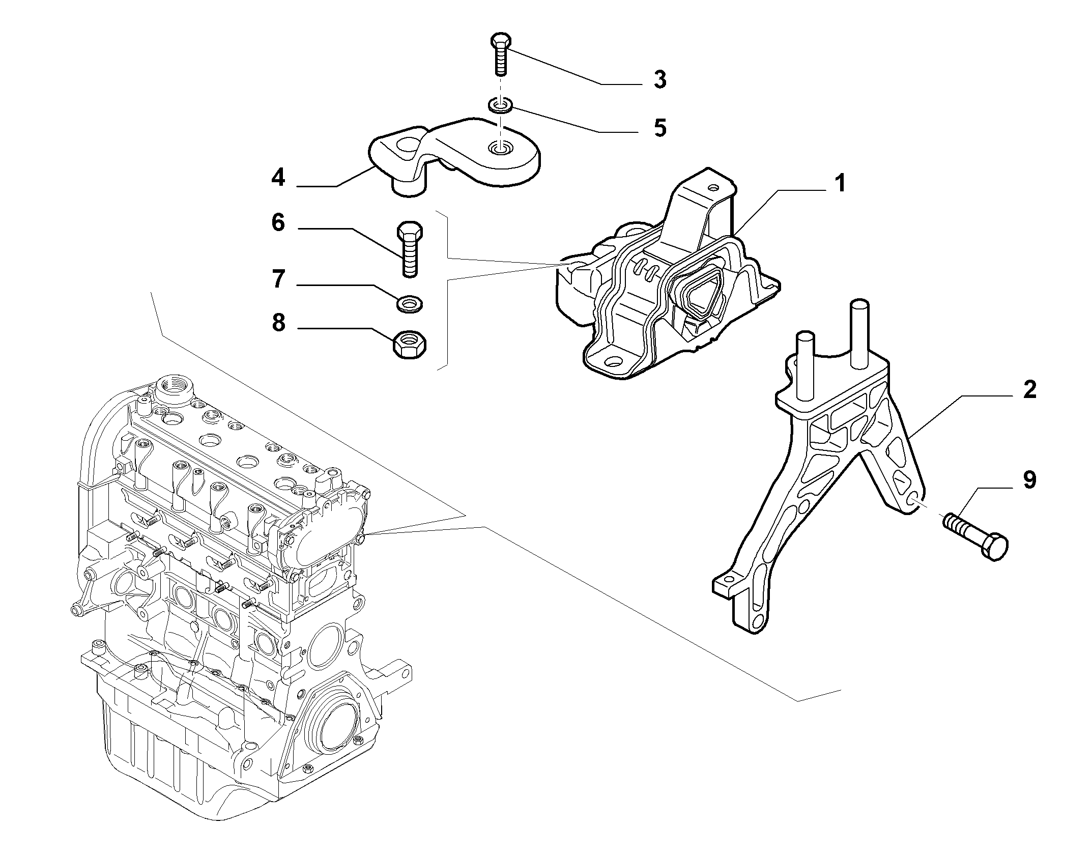 FCA 51813603 - FCA 51813603 - Suport motor allinparts.ro