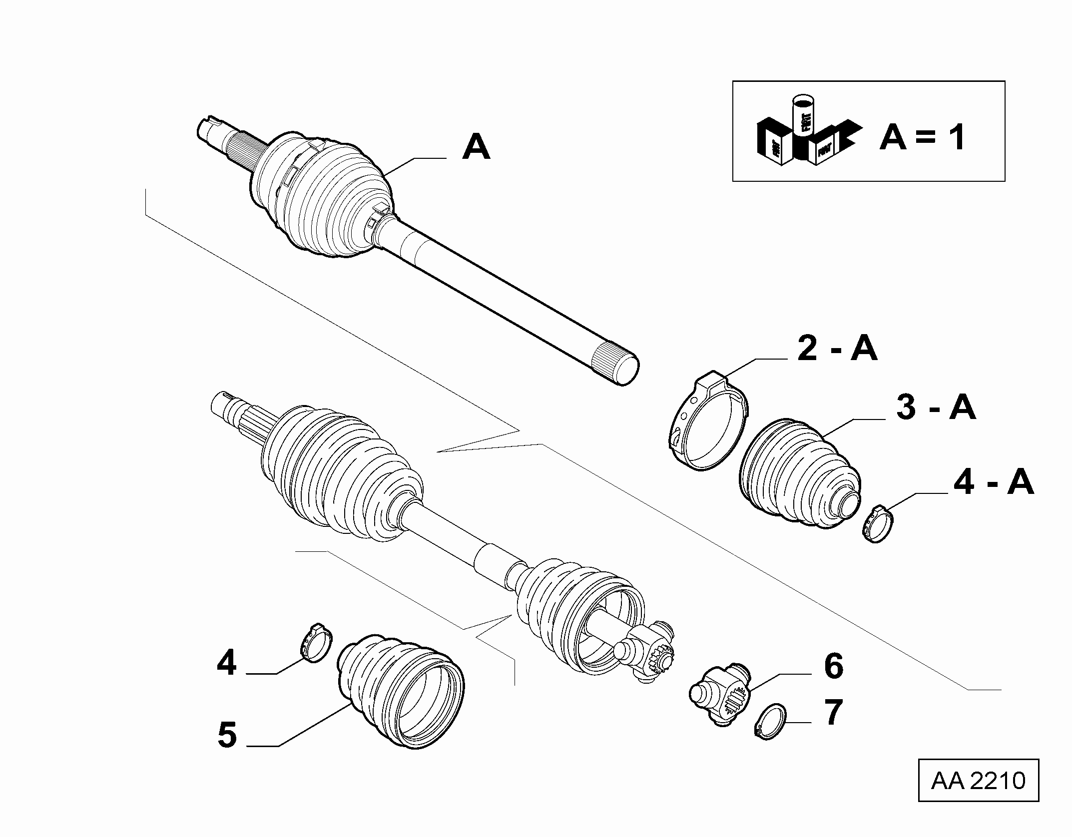 FCA 46308465 - Burduf cauciuc, articulatie planetara allinparts.ro