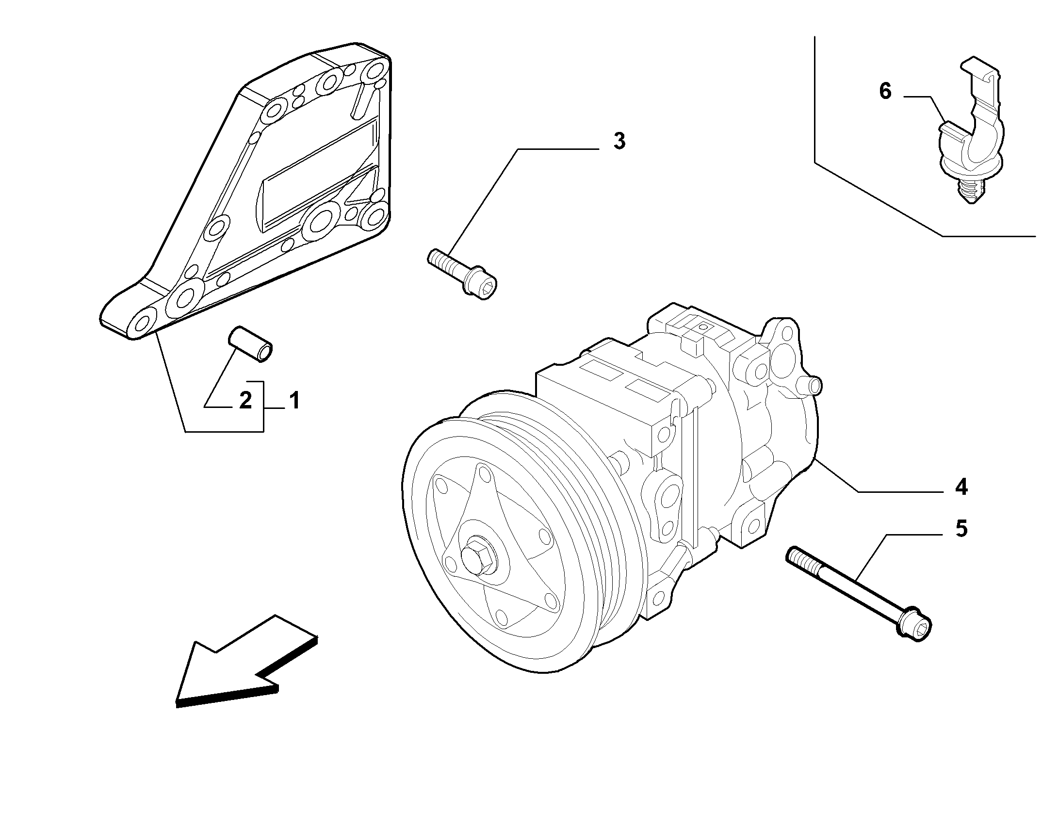 PSA 51893889 - Compresor, climatizare allinparts.ro