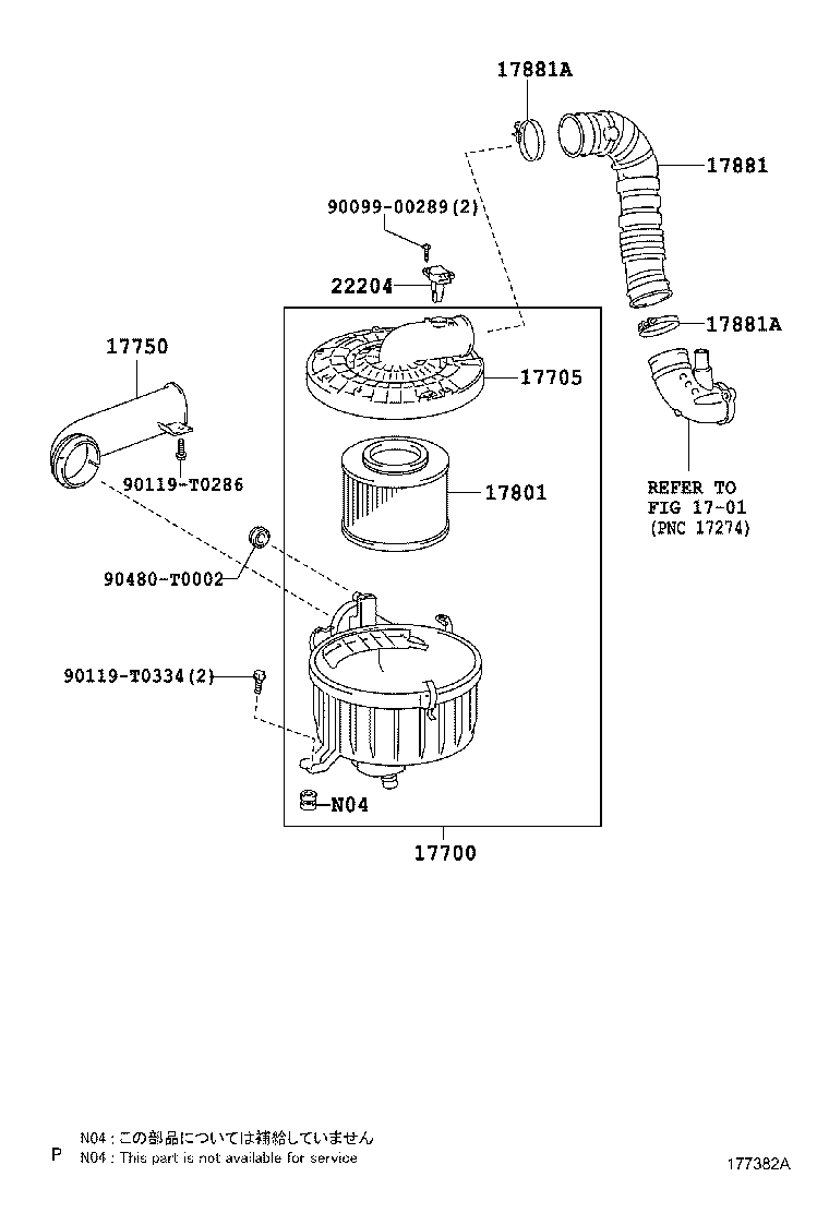 TOYOTA 22204-0N010 - Senzor debit aer allinparts.ro