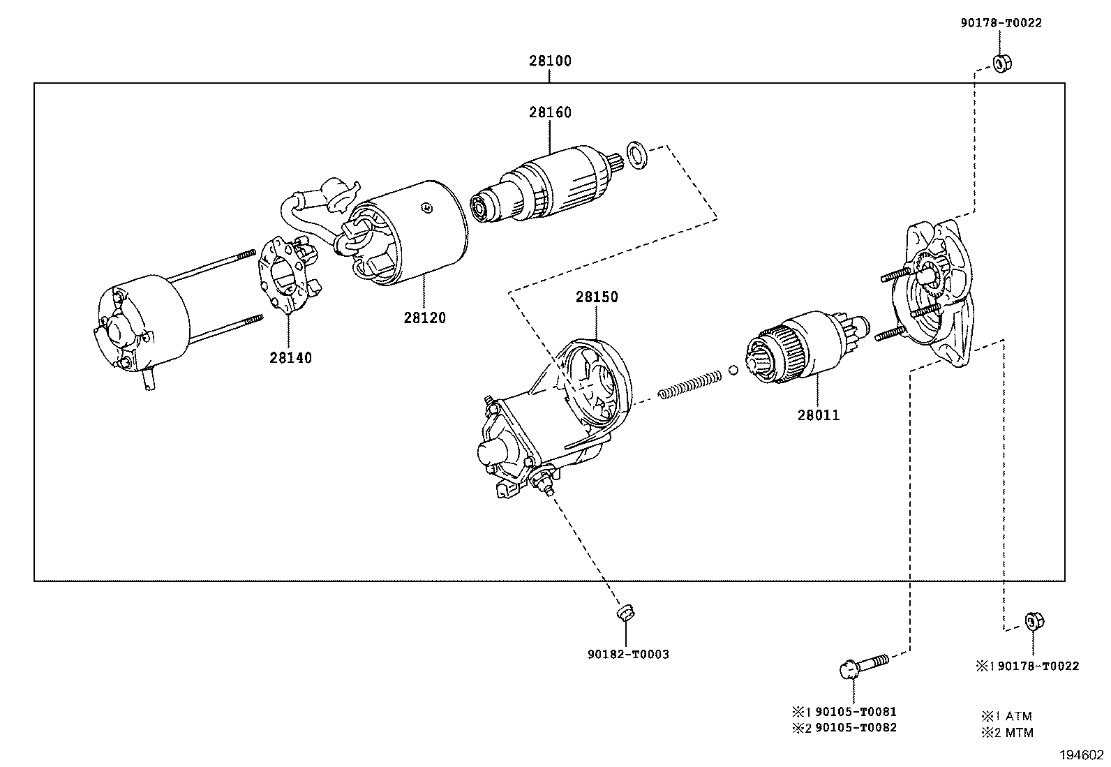 Yale 28100-0L052 - Starter allinparts.ro