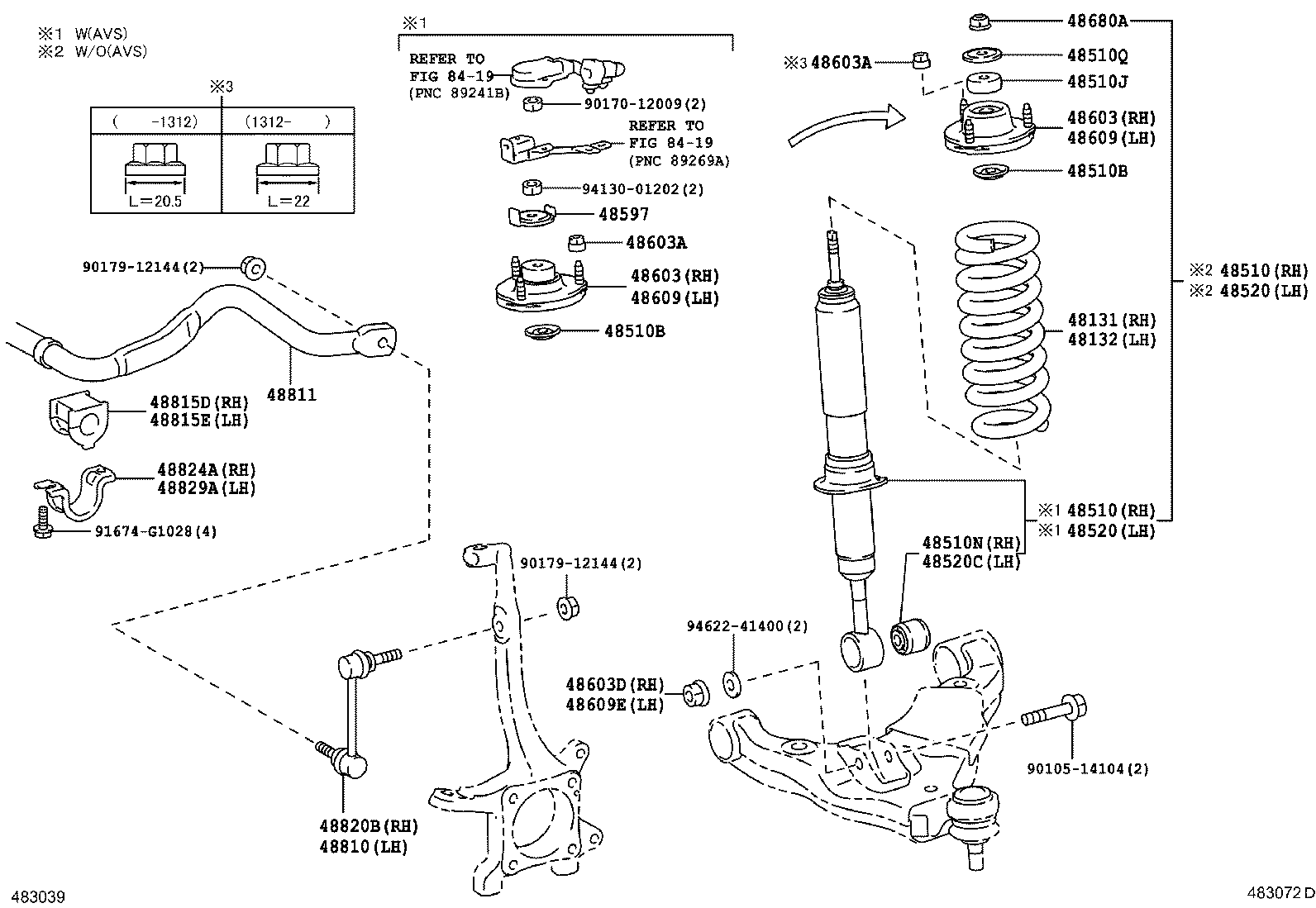 TOYOTA 48820-60050 - Brat / bieleta suspensie, stabilizator allinparts.ro