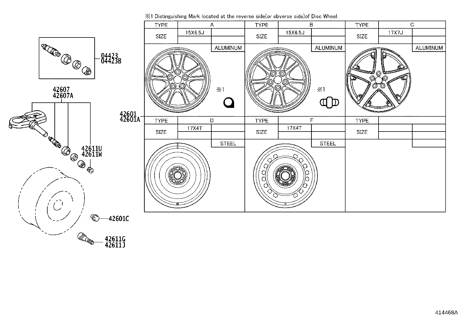 TOYOTA 42607-42021 - Senzor, sistem de control al presiunii pneuri allinparts.ro