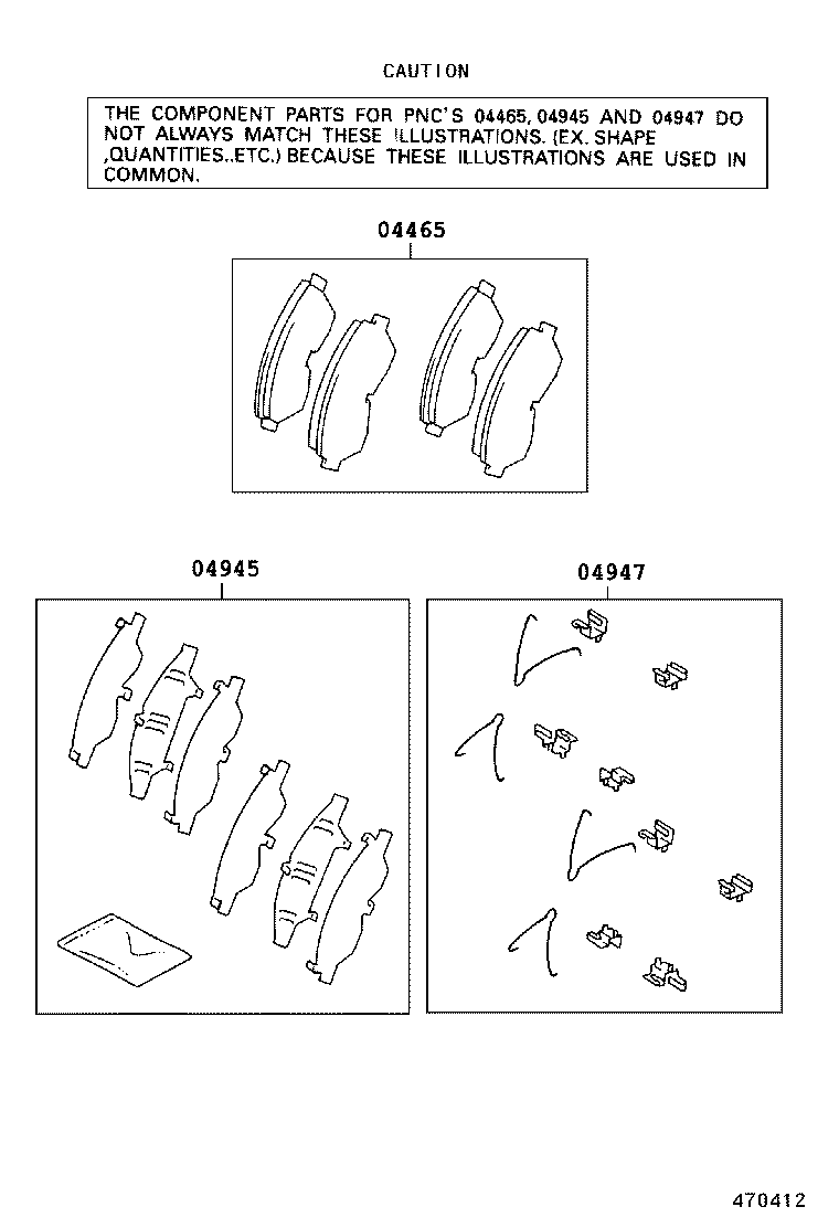 Suzuki 0446512500 - Set placute frana,frana disc allinparts.ro
