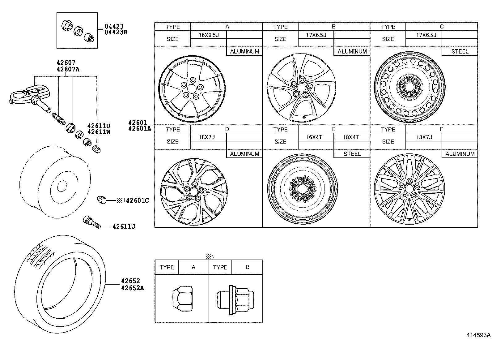 LEXUS 42607-F4020 - Senzor, sistem de control al presiunii pneuri allinparts.ro