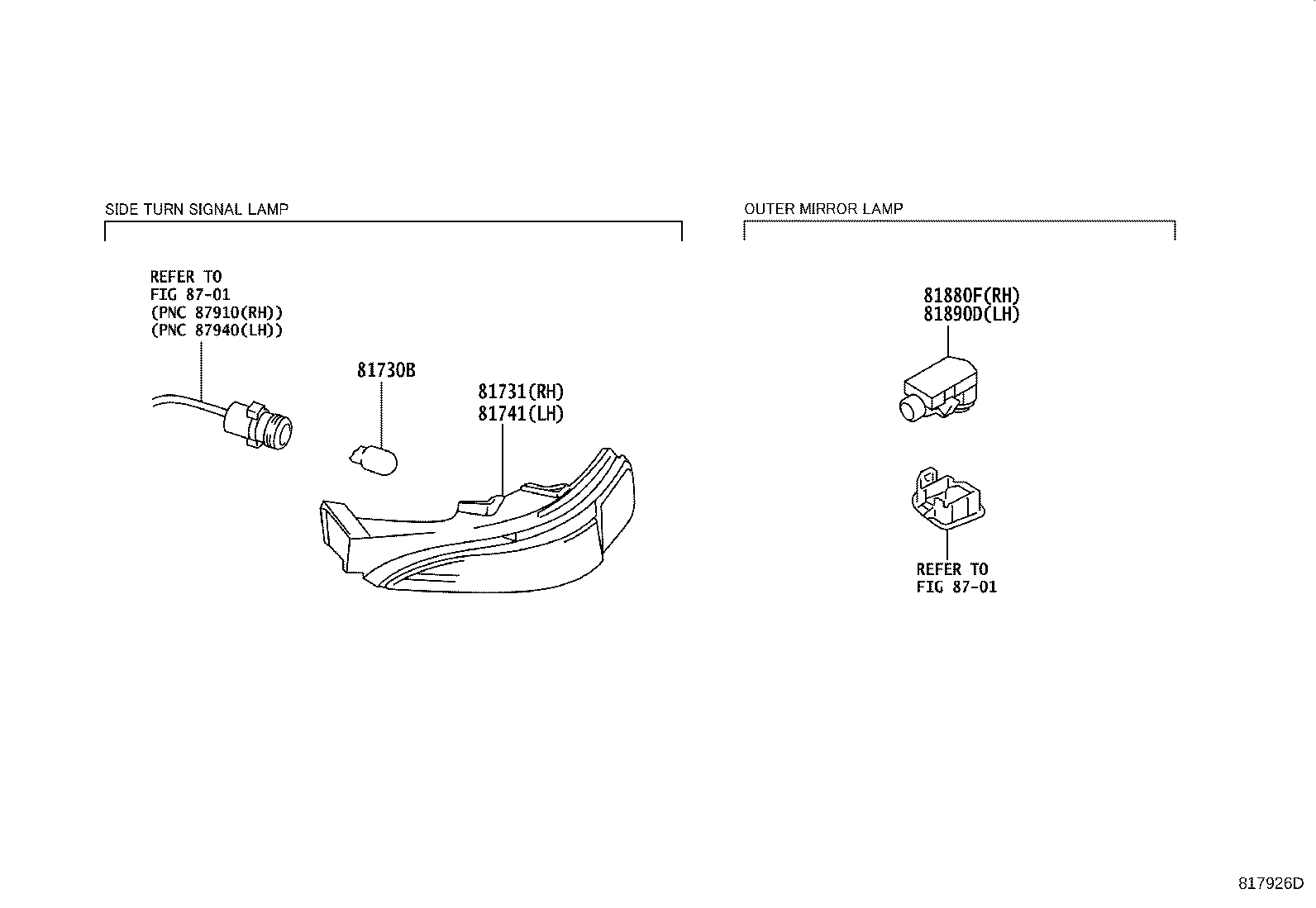LEXUS 90981WF011 - Bec, semnalizator allinparts.ro